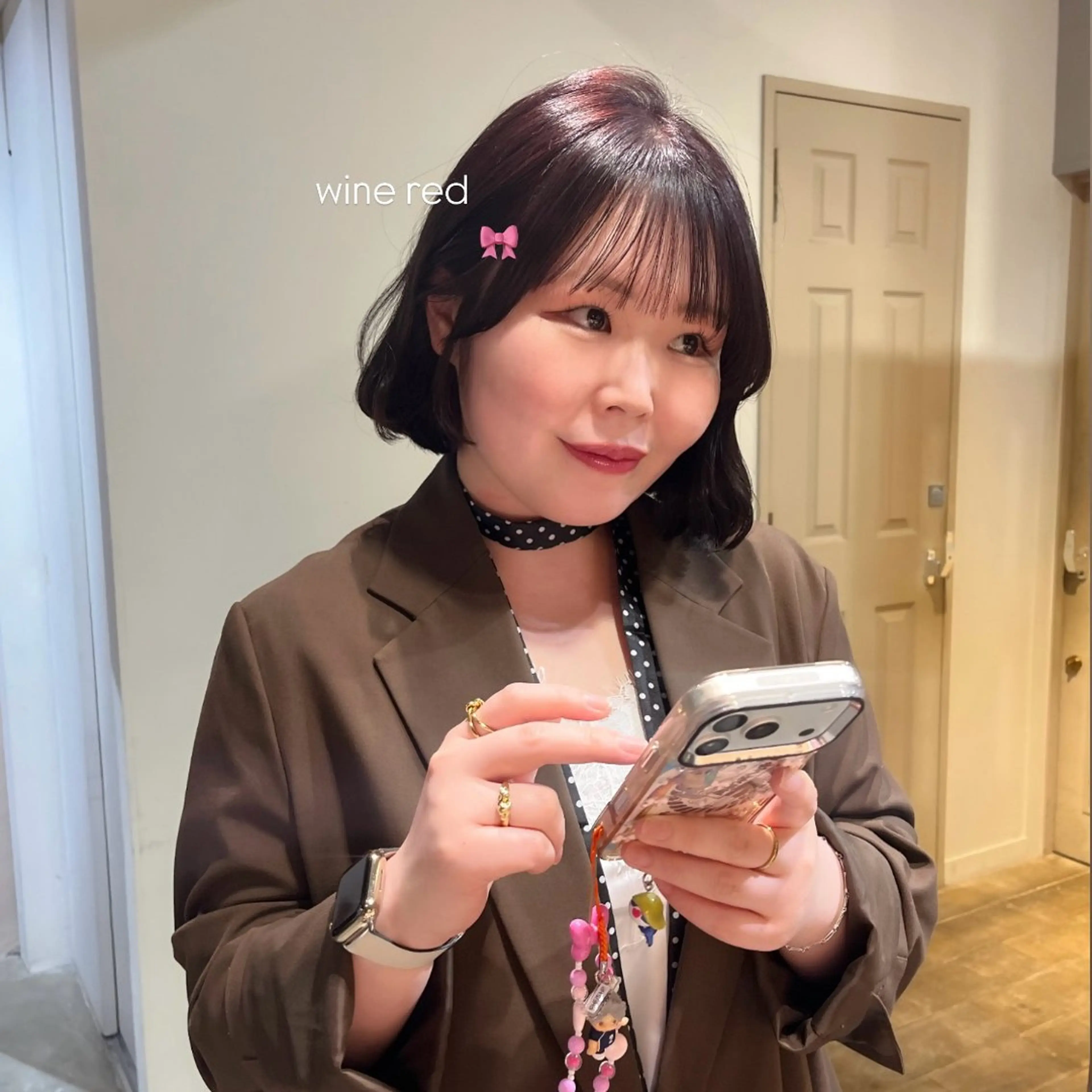 ミディアム カラー カット ヘアカラー ai🎀中目黒美容室 /暖色×ガーリーのヘアスタイル