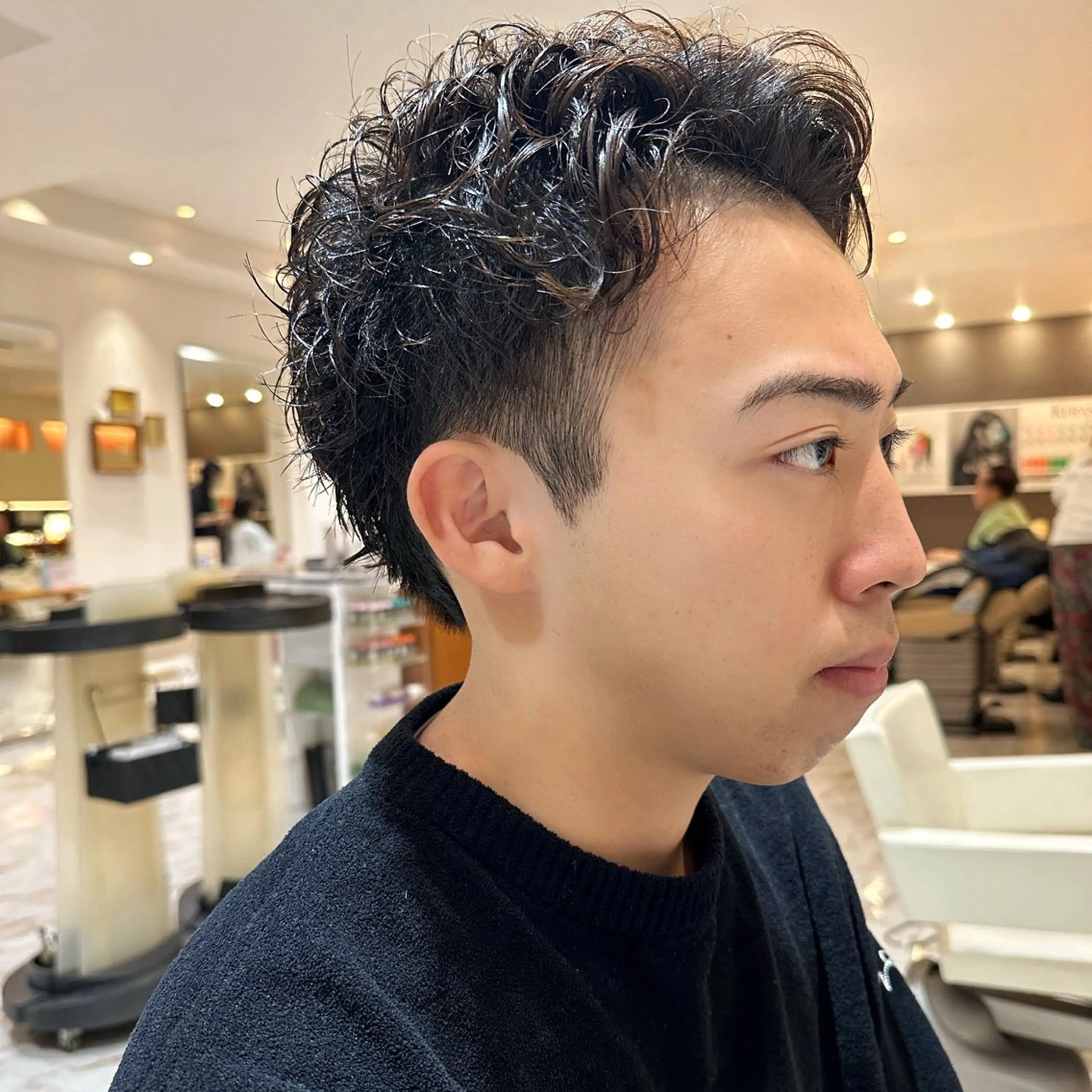 ショート パーマ メンズ メンズパーマ カット パーマ QUENCH hair design所属・Kinoshita Akieのヘアスタイル