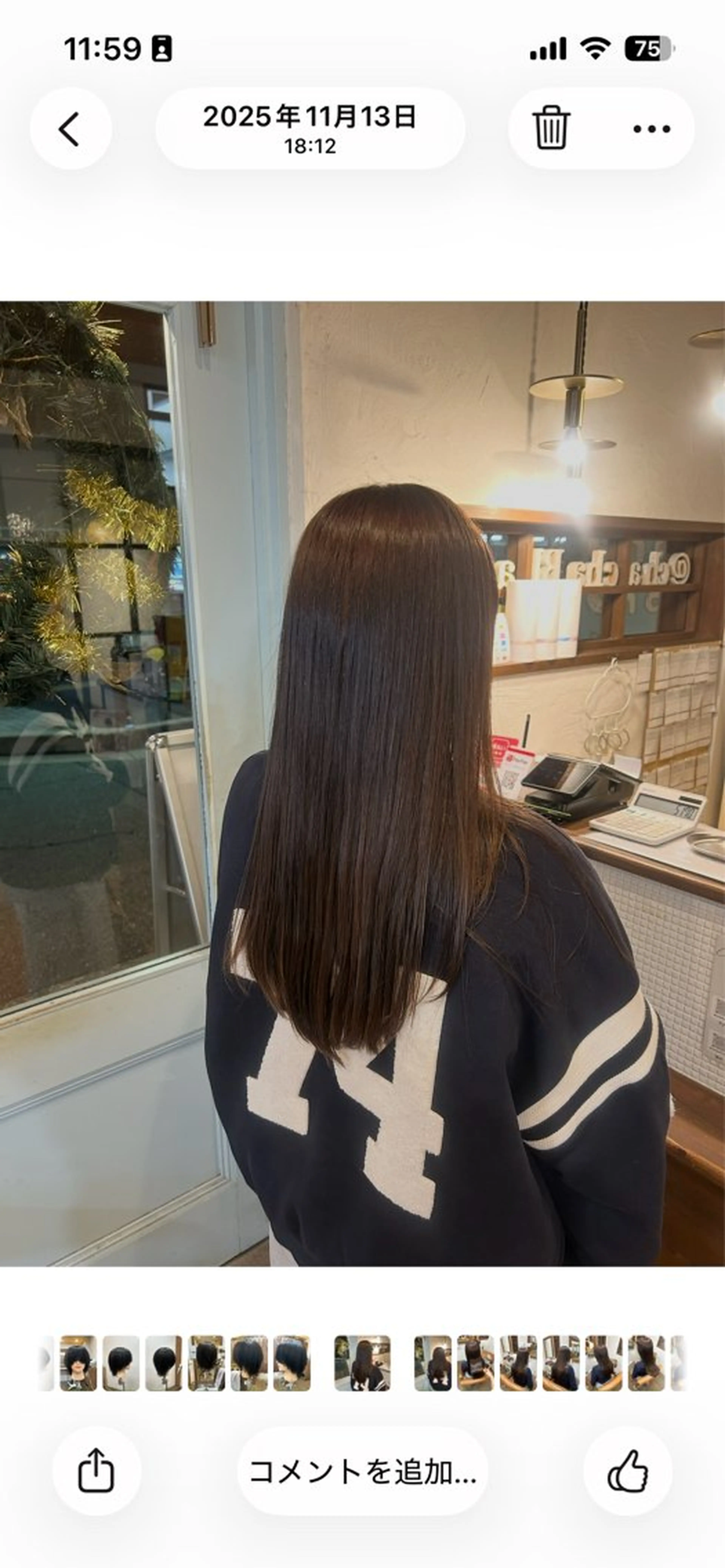 ロング カラー ブラウンカラー ラベンダーカラー ピンクカラー ピンクラベンダー ピンクラベンダーブラウン カット ヘアカラー 徳永　髪質改善 縮毛矯正のヘアスタイル