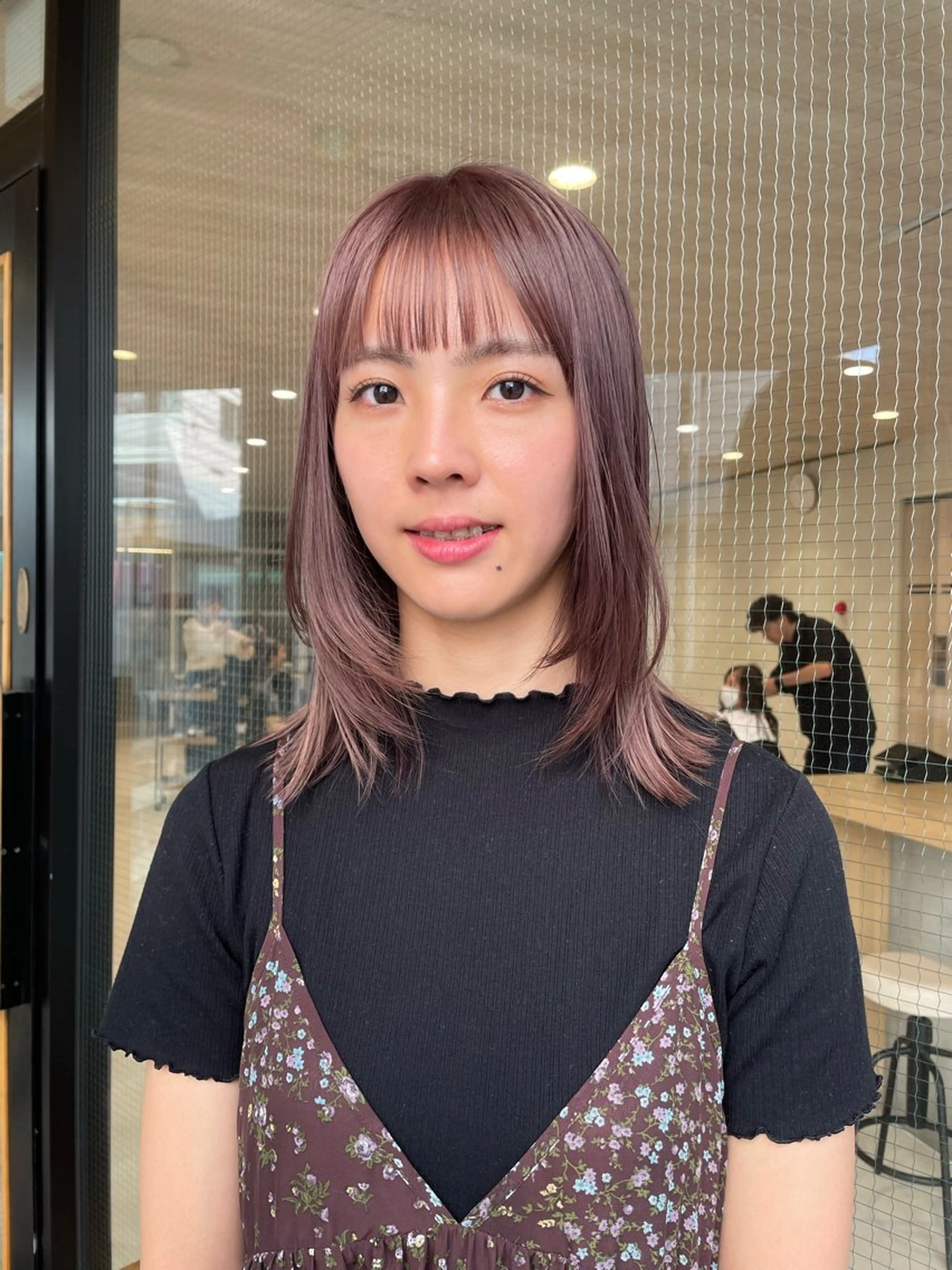 ミディアム カラー haru/レイヤー/ ウルフのヘアスタイル