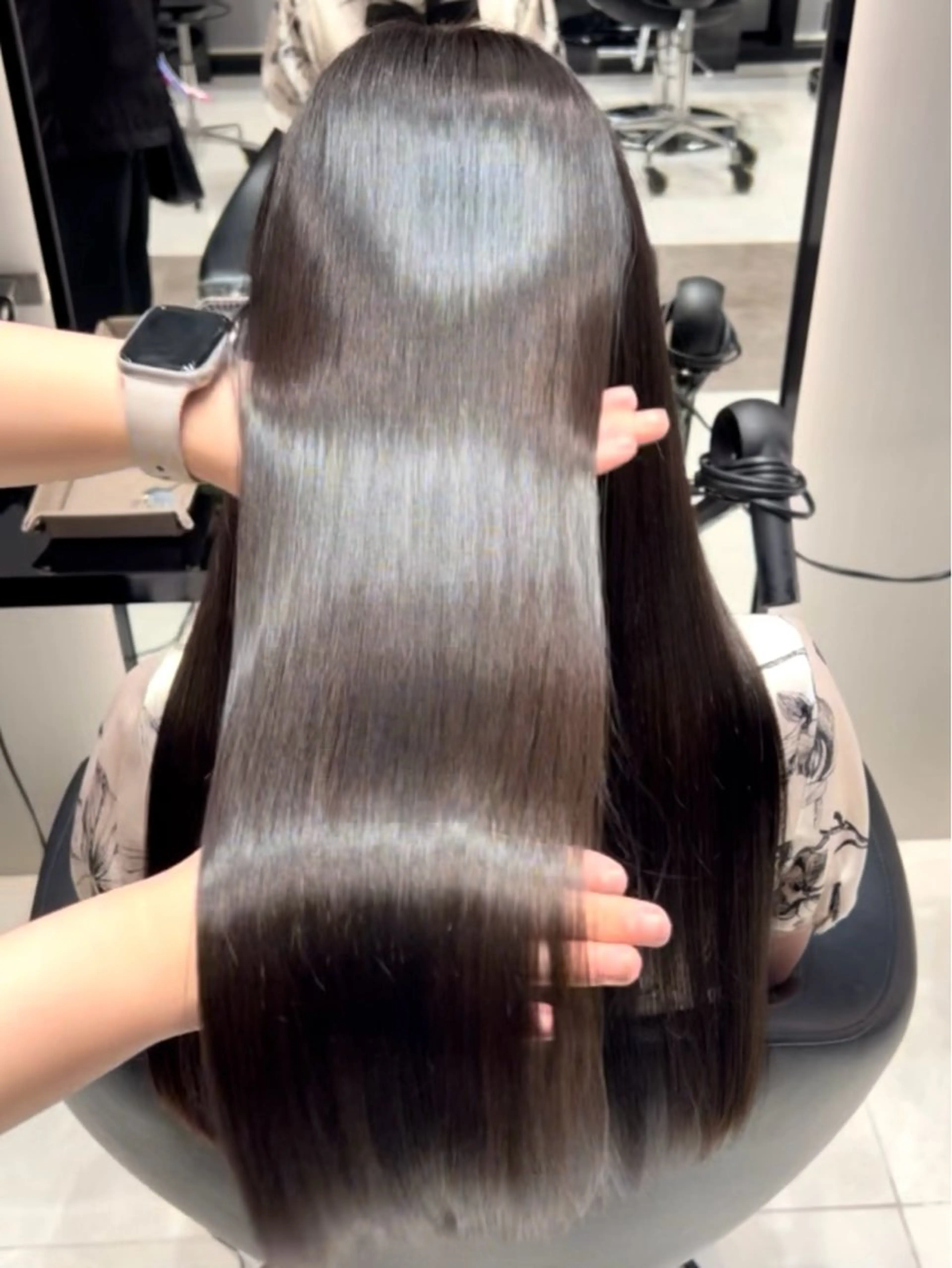 ロング カット 縮毛矯正 トリートメント MAISON原宿【メゾン】所属・美髪矯正/髪質改善 /艶髪/千田理名🪞のヘアスタイル