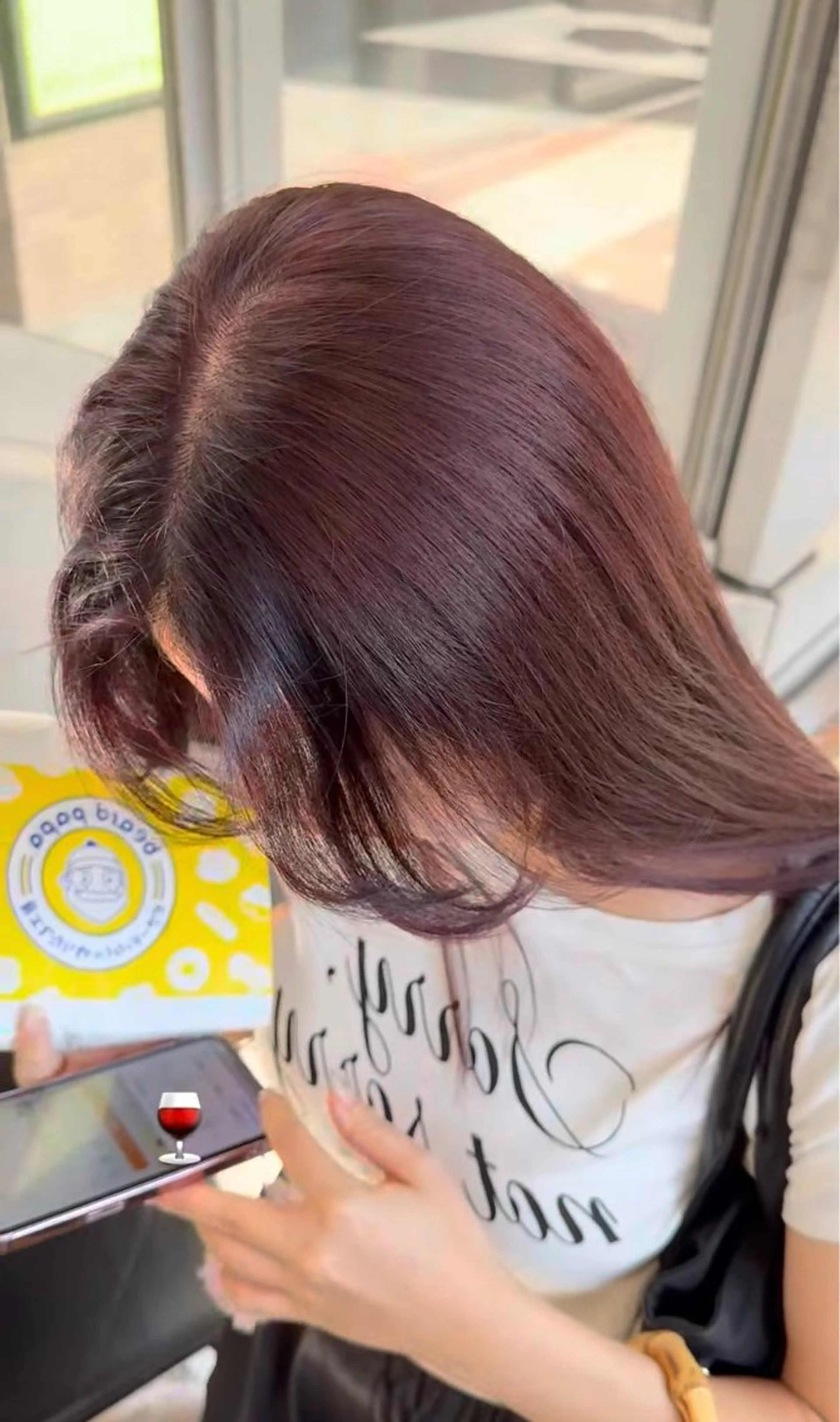 ロング レッドブラウン ヘアカラー 玉村 愛李 【ash 津田沼店】のヘアスタイル