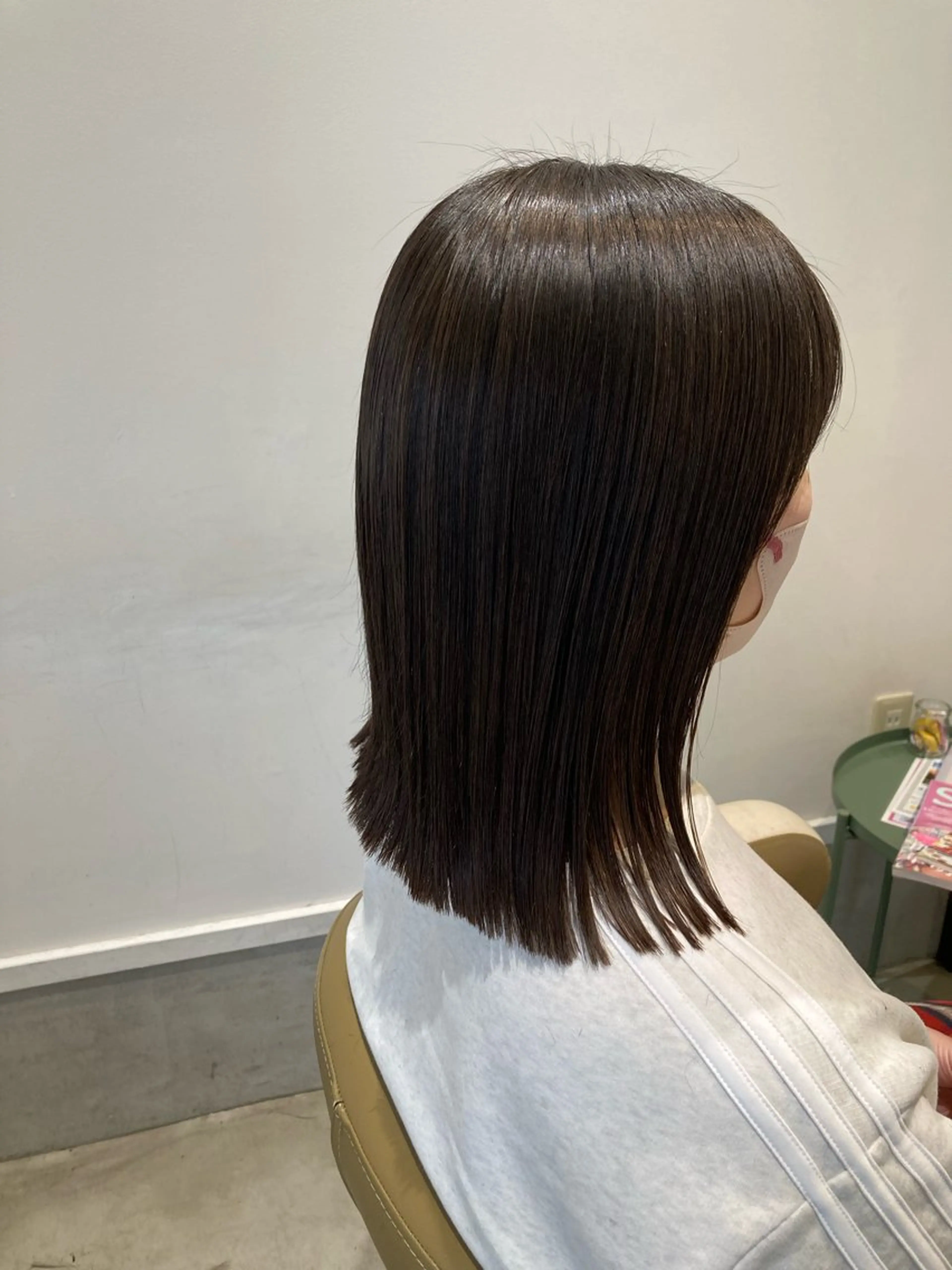 ミディアム 外ハネヘア 折本 沙織のヘアスタイル