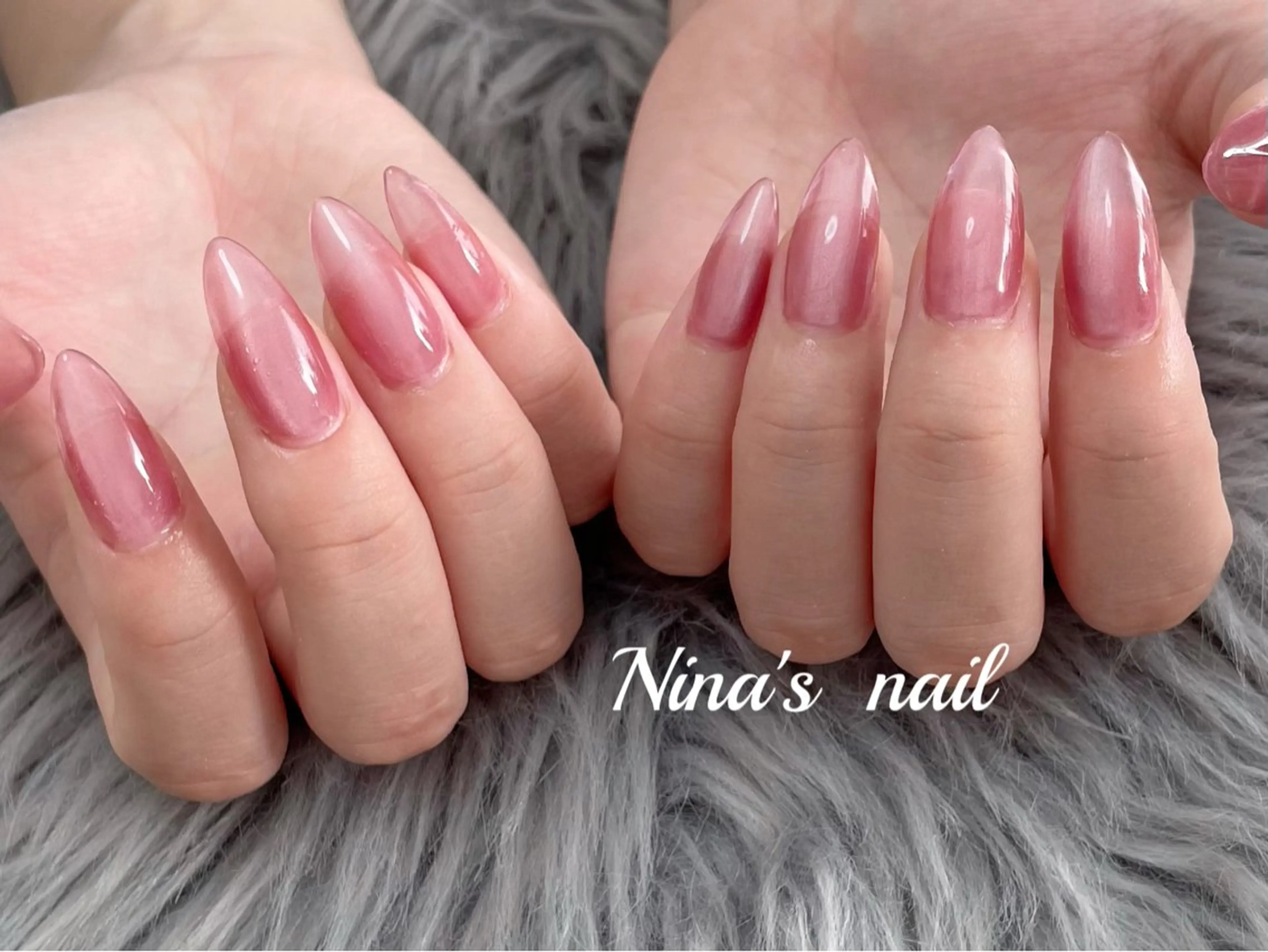 ネイル マグネットネイル ワンカラーネイル ハンドネイル Nina's nailのネイルデザイン