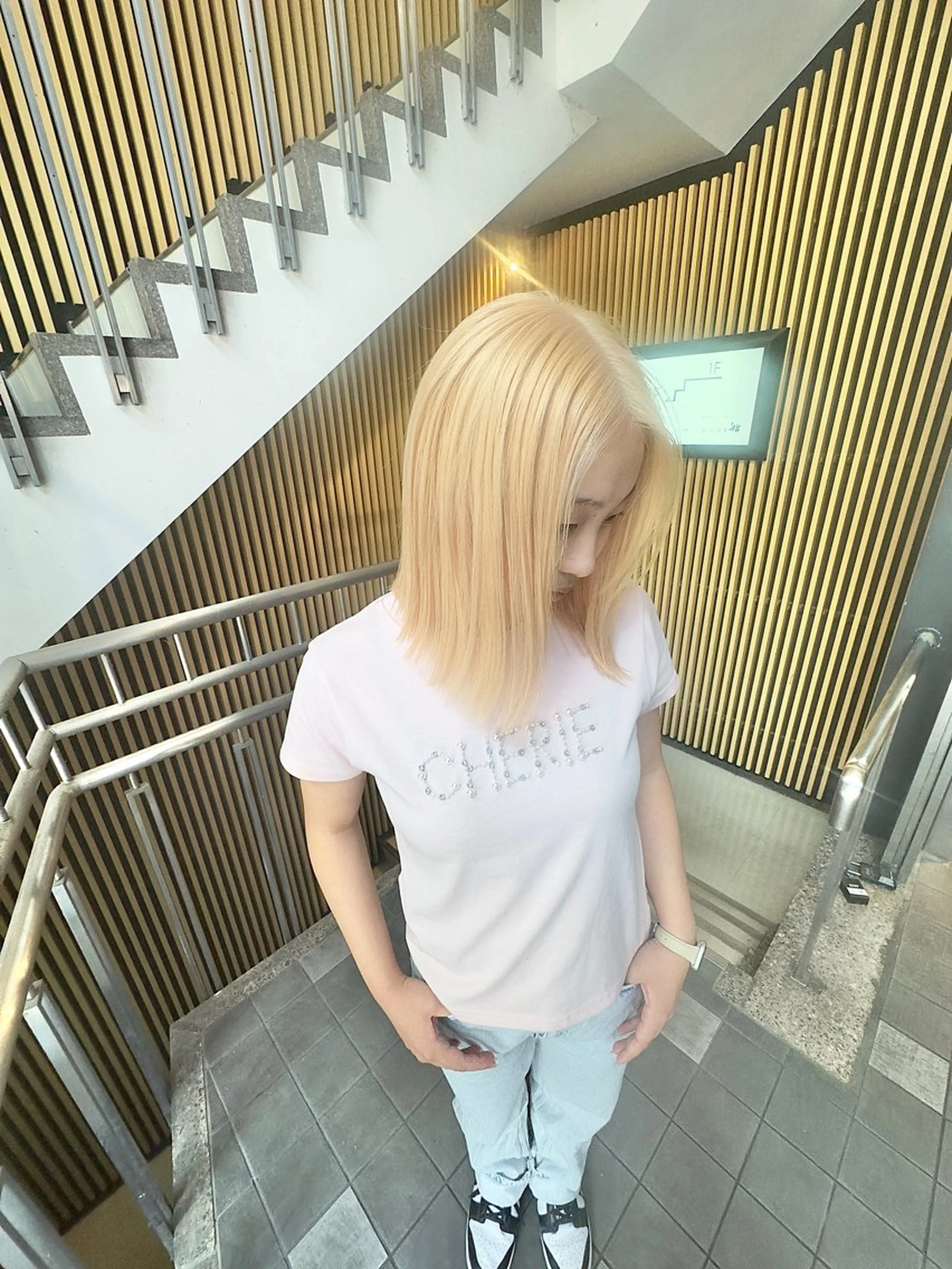 セミロング カラー Selenehair 三条本店のヘアスタイル