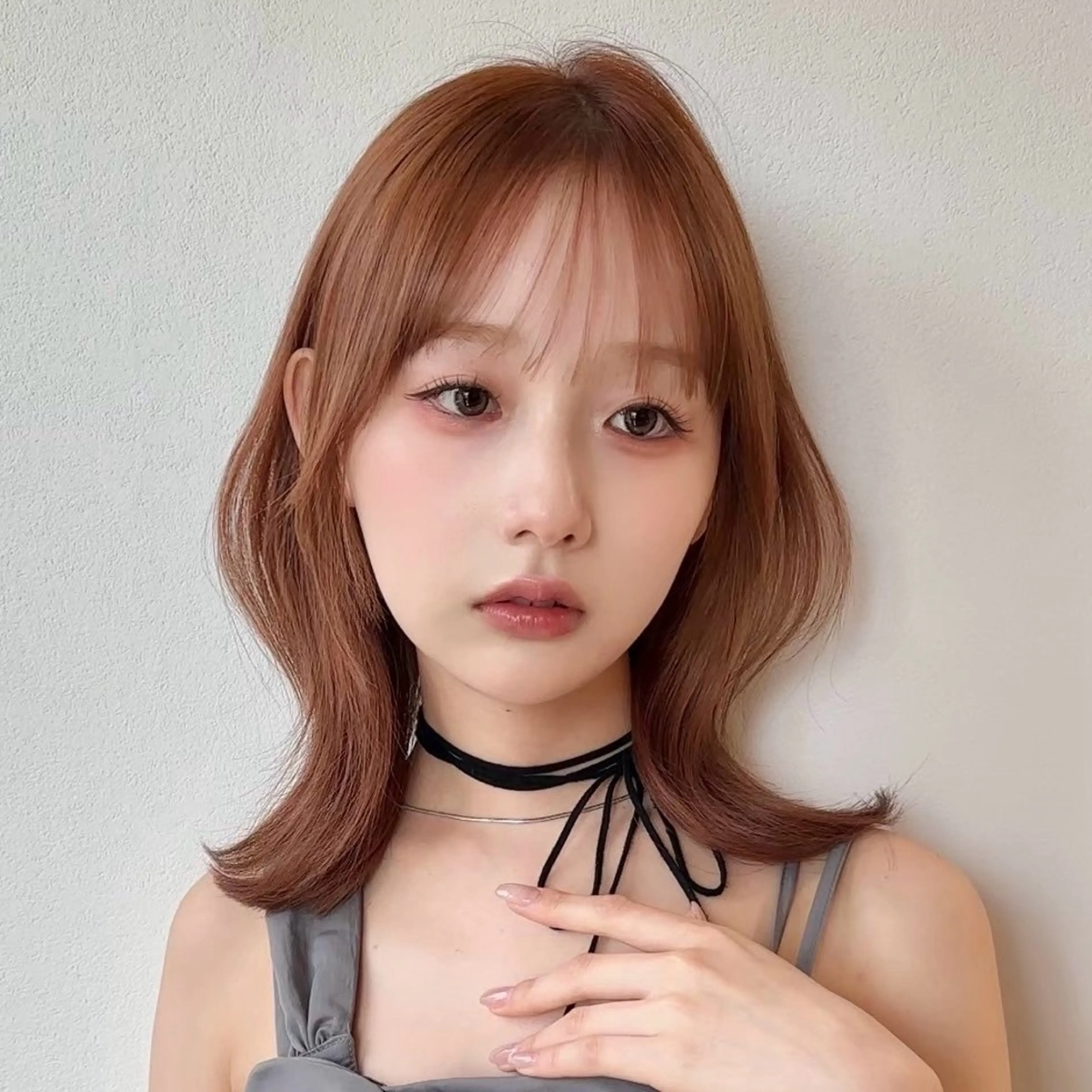 ミディアム ヘアカラー 🎀Rimi୨୧ ✨艶✨color🎀のヘアスタイル