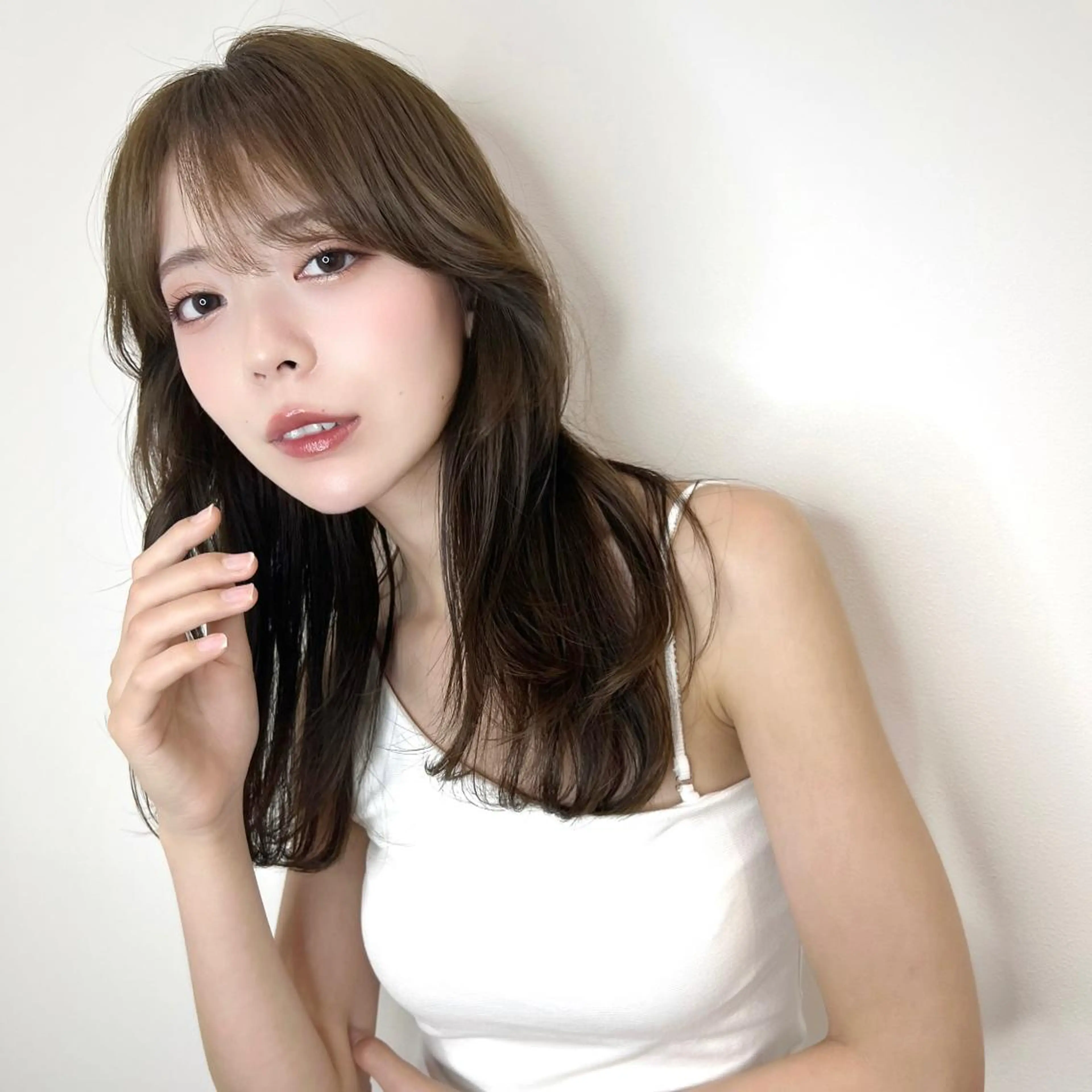 ロング カラー パーマ ヘアアレンジ くびれヘア 韓国風ヘア 顔まわり職人🇰🇷 韓国ヘア/KAITOのヘアスタイル