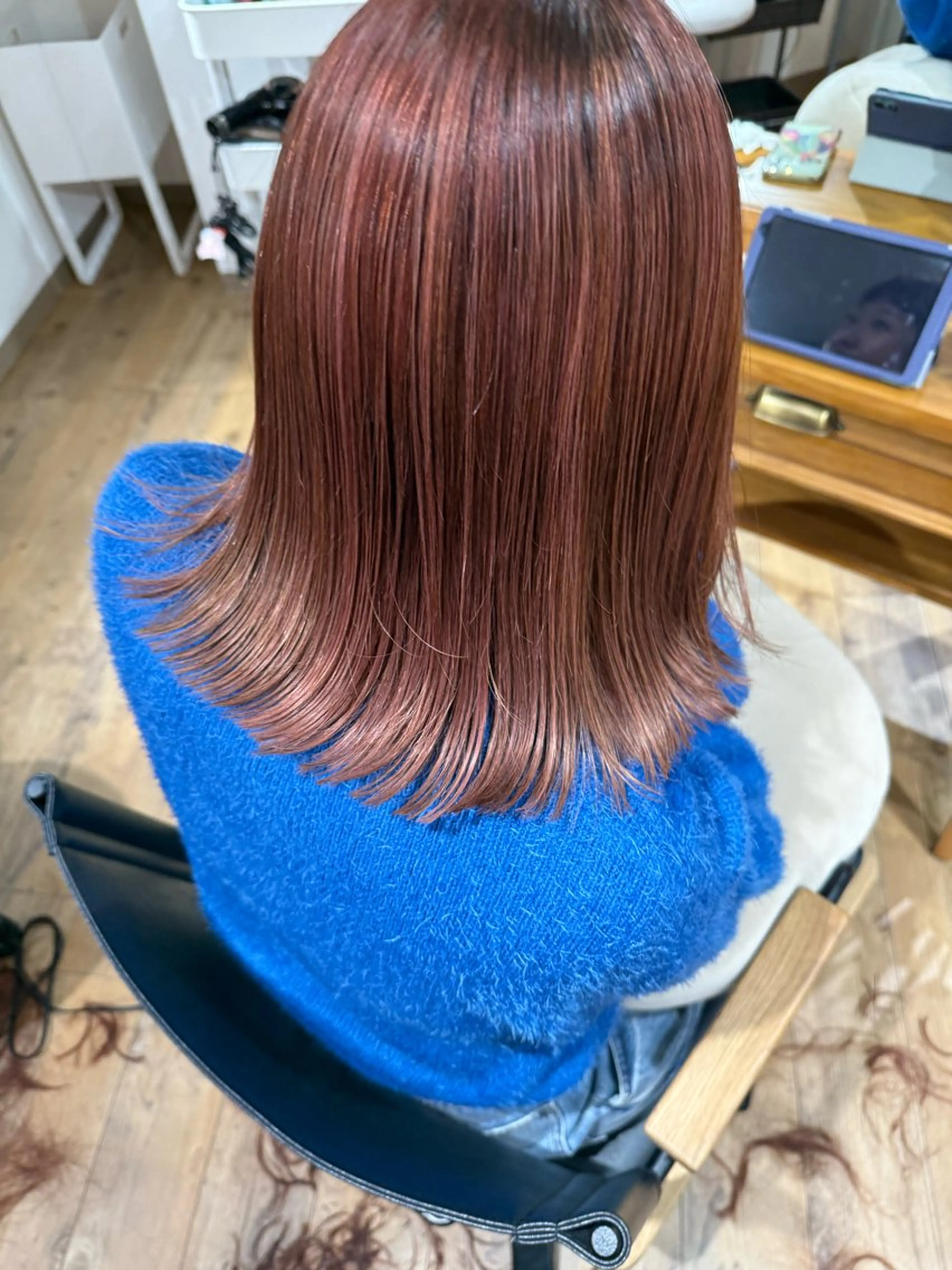 ミディアム カラー ダブルカラー ハイライトカラー ハイライト ✨艶髪✨ 奈須晴香のヘアスタイル