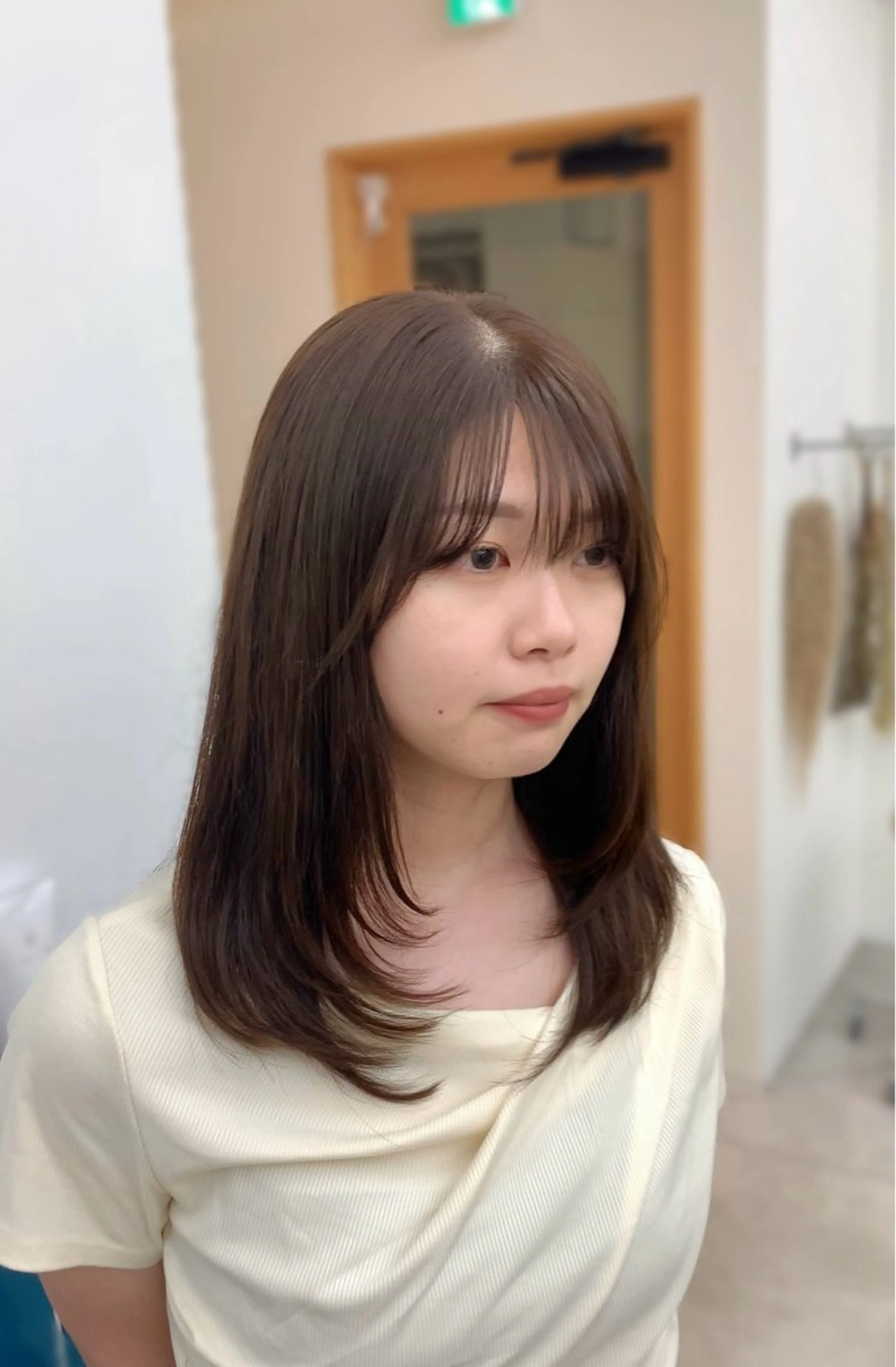 セミロング レイヤーカット MEGULI所属・新田 琴美/ レイヤー/透明感のヘアスタイル