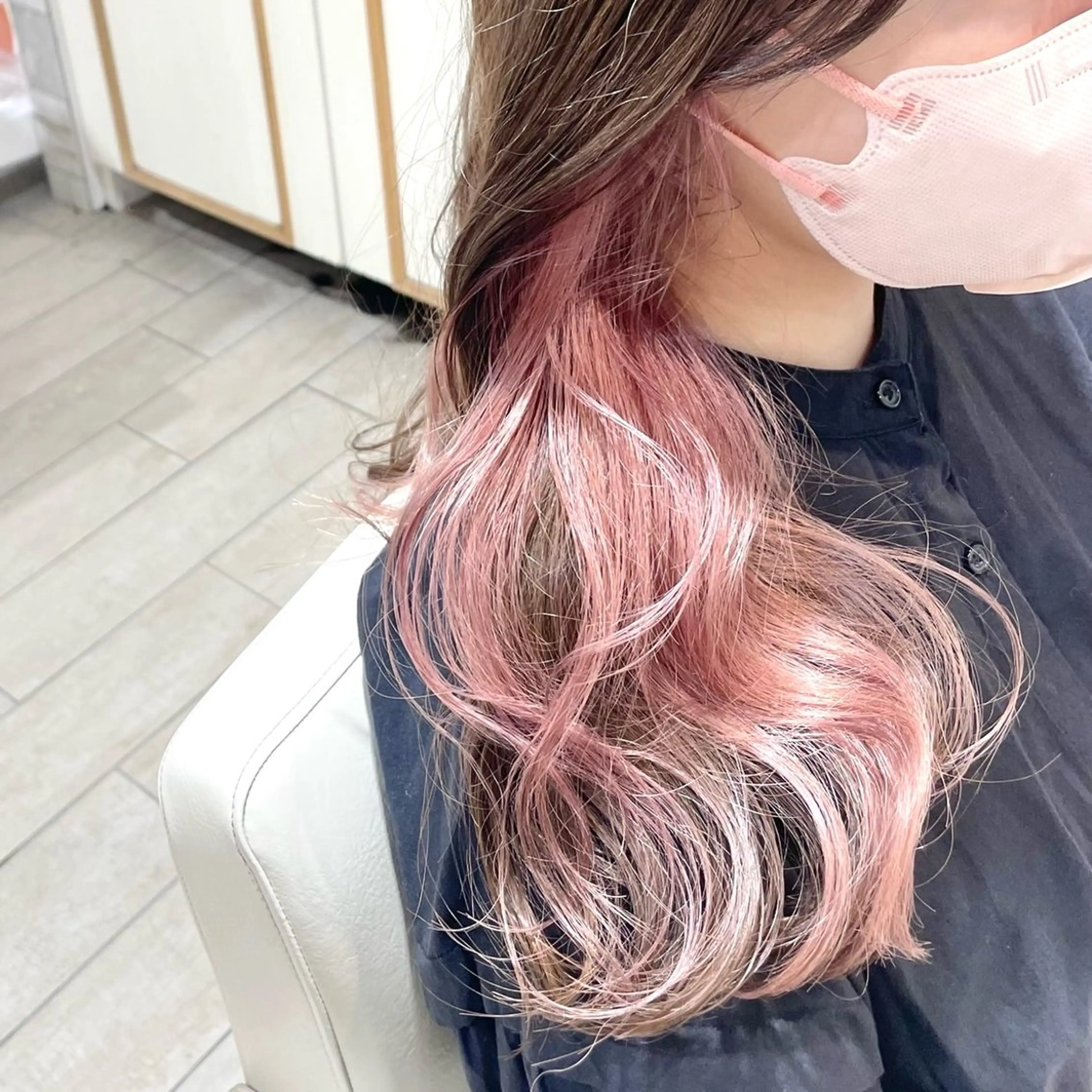 ロング ヘアカラー 松森 小夏のヘアスタイル