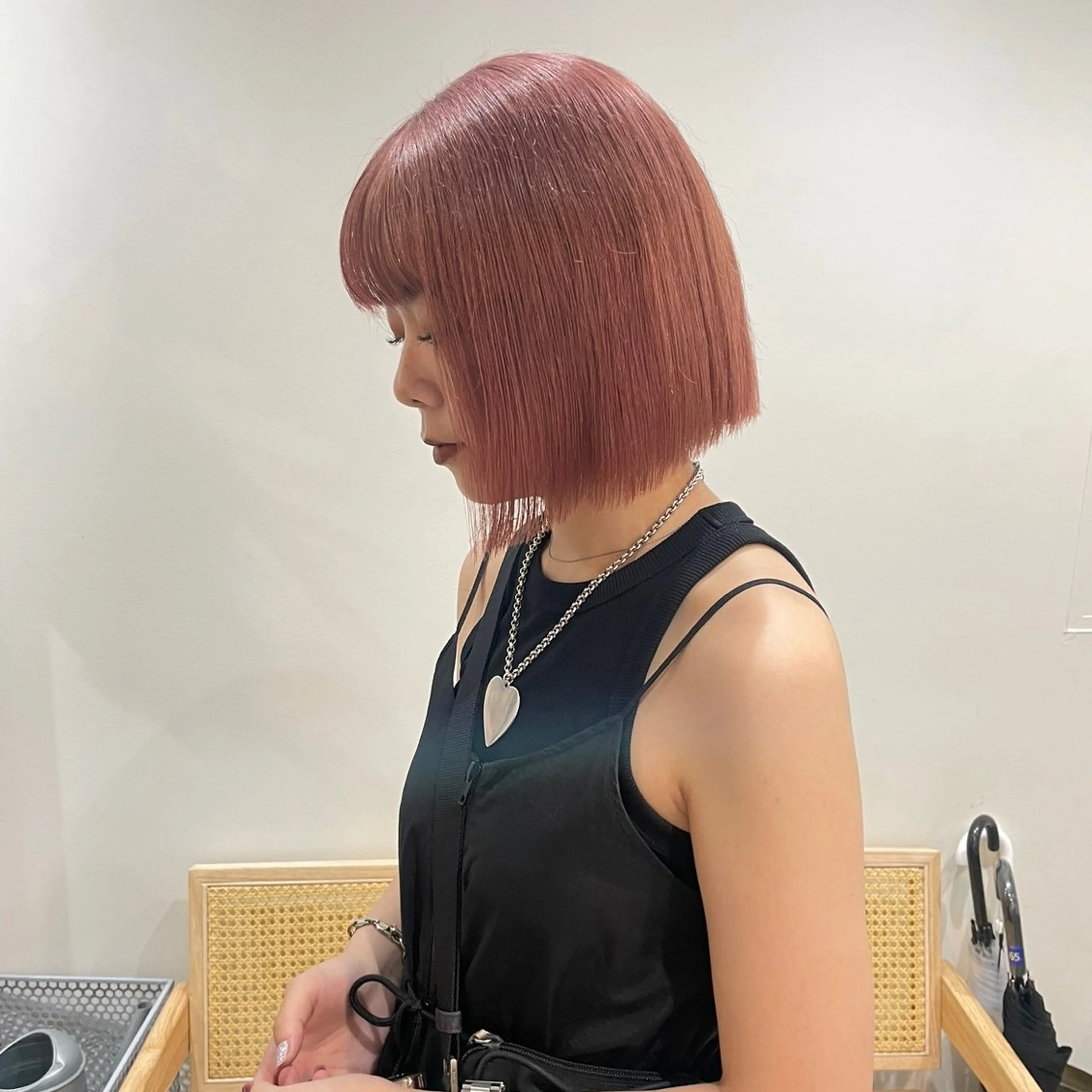 ショート カラー ブリーチ ヘアアレンジ/ 暖色🩵hazukiのヘアスタイル