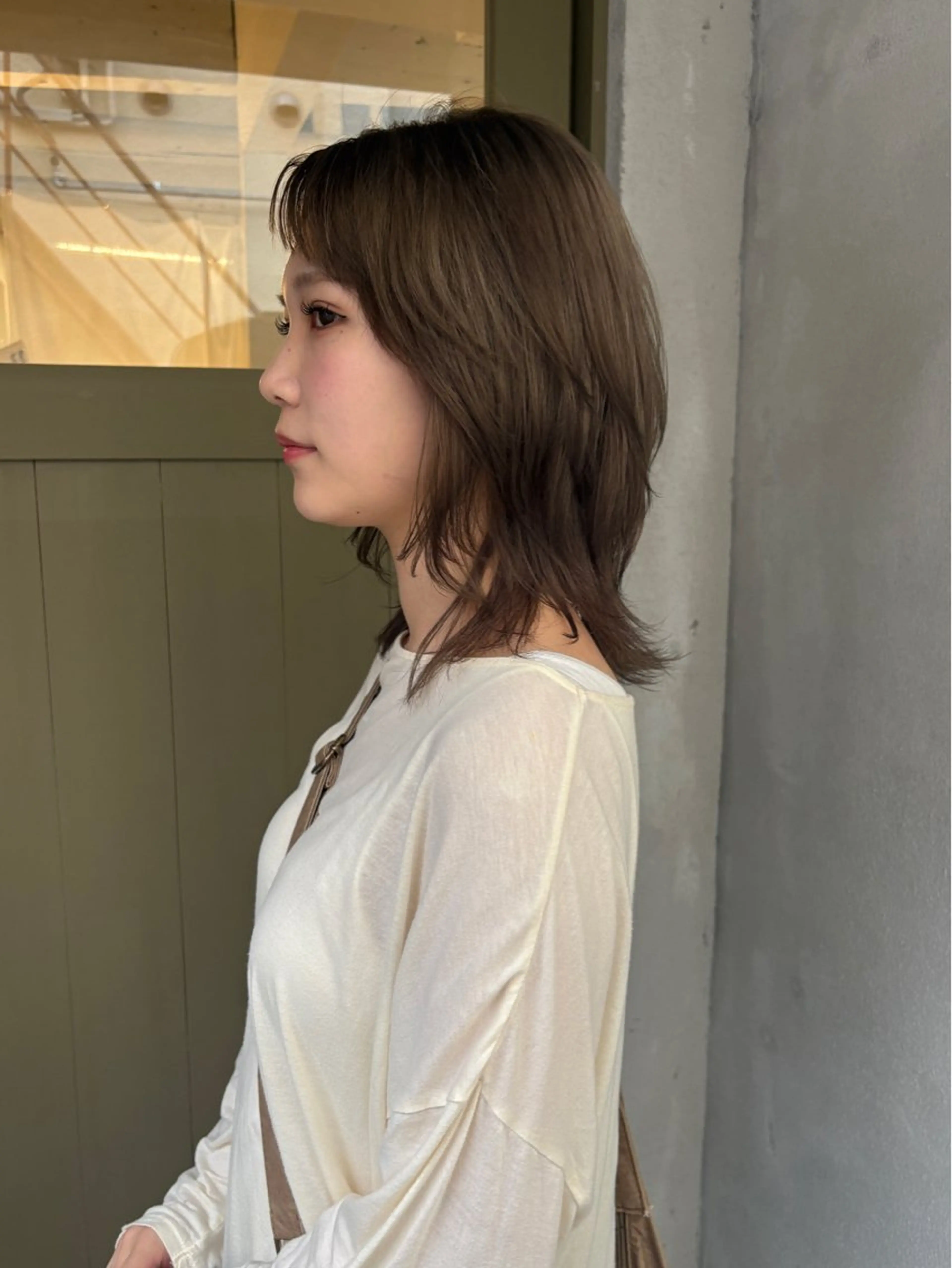 ミディアム ブリーチモデル/ カットモデル/Riaのヘアスタイル