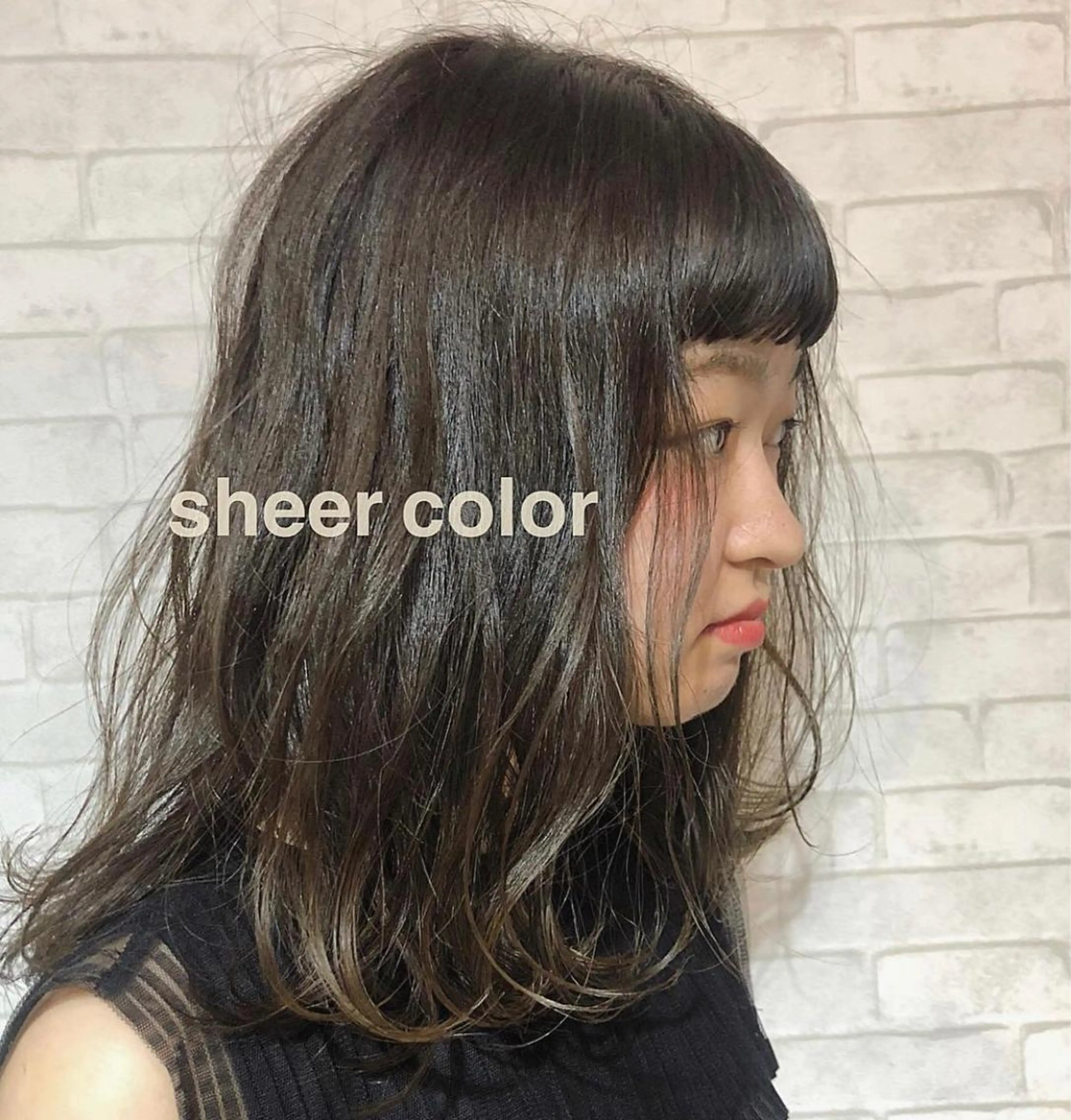 カラー ブリーチ 透明感カラー ブリーチなしカラー ヘアカラー トリートメント ボブ♡柔らかいカラー 實松栞理のヘアスタイル