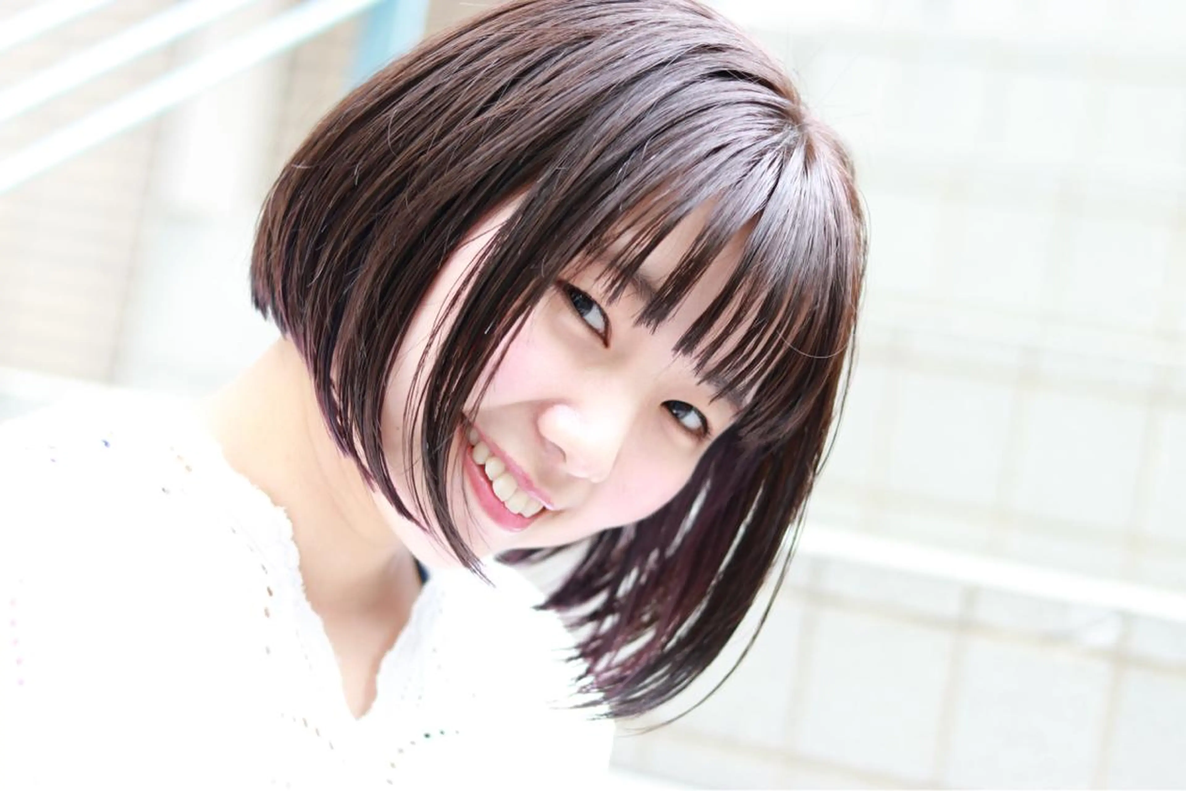 ショート パープルカラー 杉若 利彦のヘアスタイル