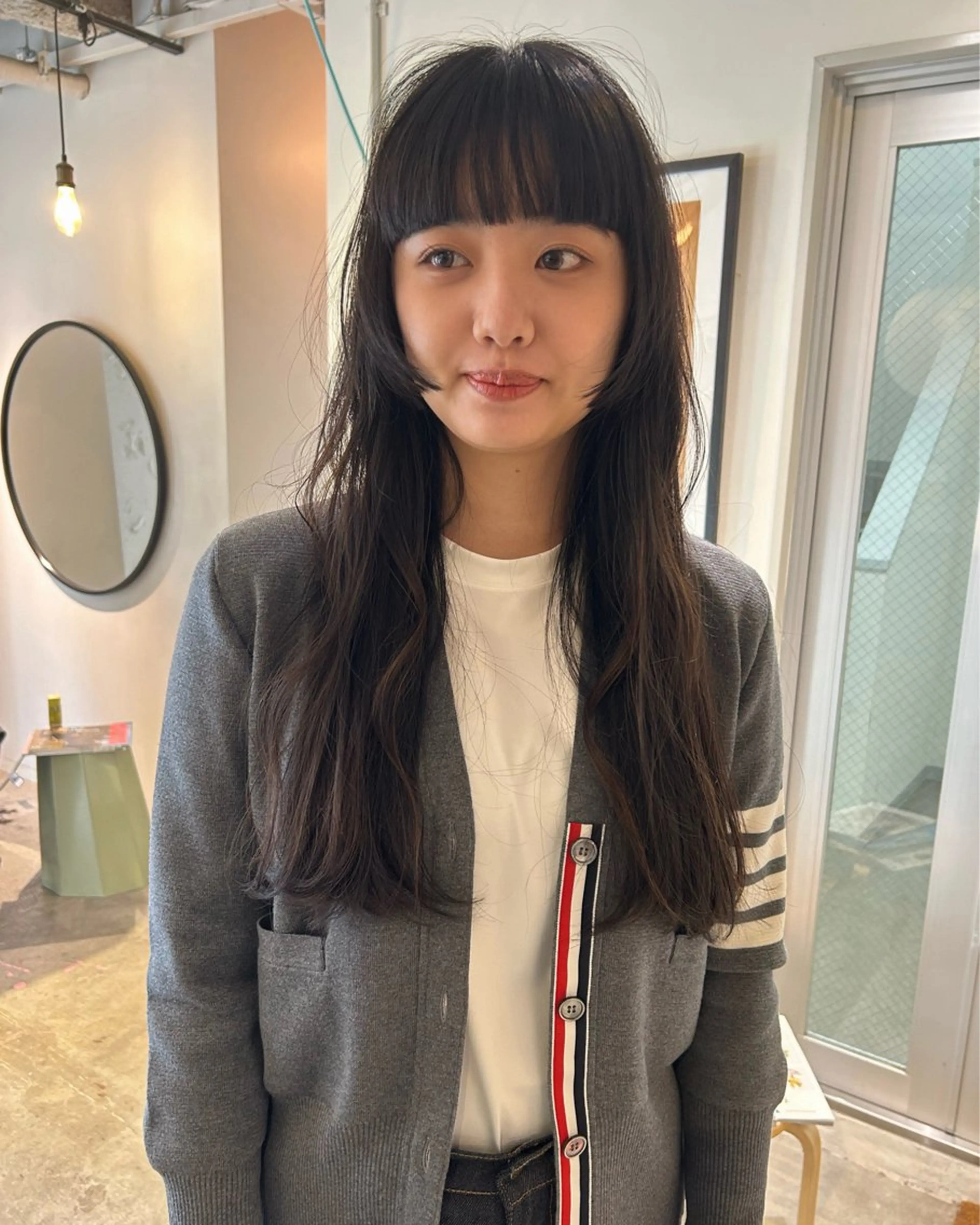 ロング カラー 姫カット カット ヘアカラー トリートメント 村上雅人 ナチュラルモードのヘアスタイル