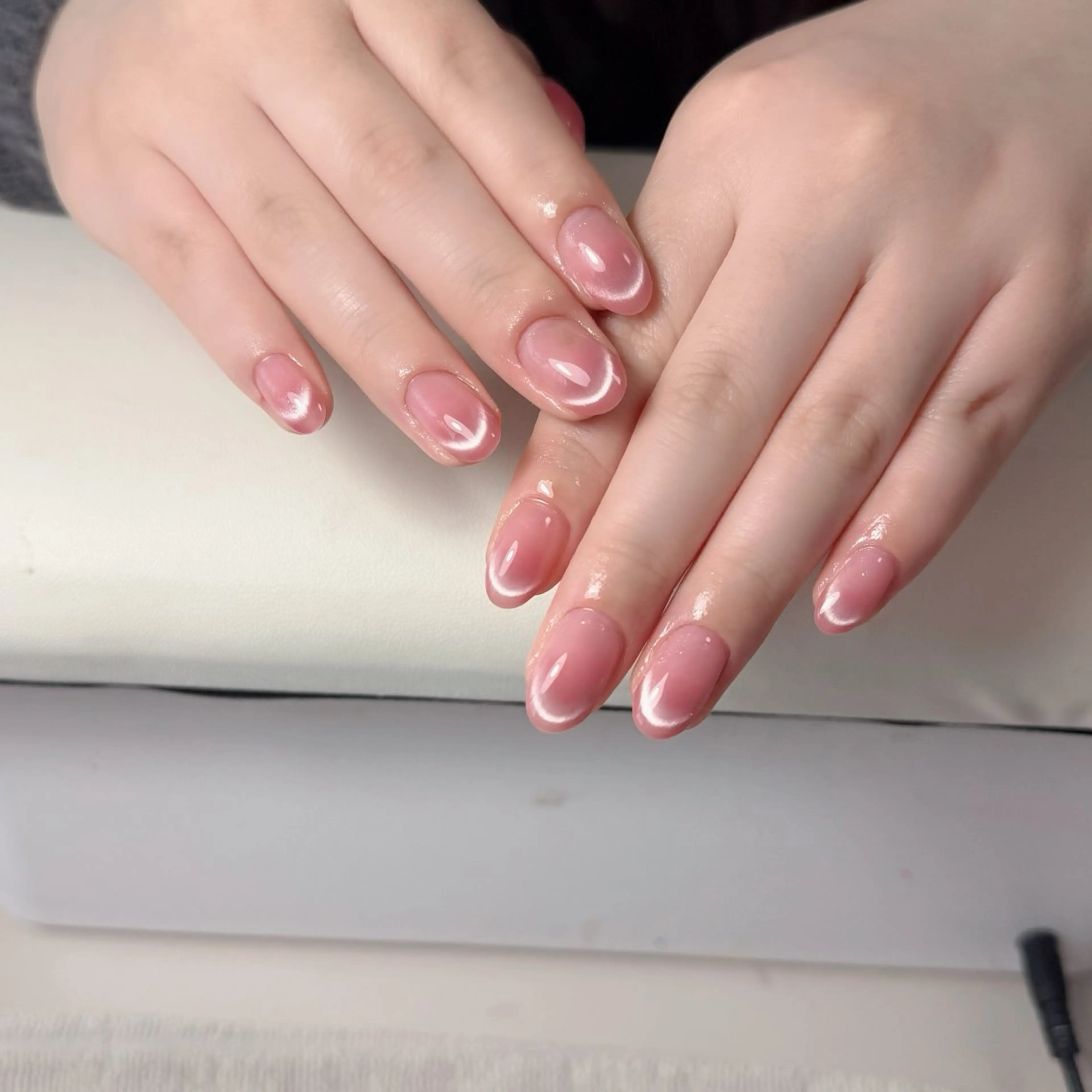 ネイル チークネイル フレンチネイル グラデーション 韓国ネイル マグネットネイル ハンドネイル Hana Nailのネイルデザイン