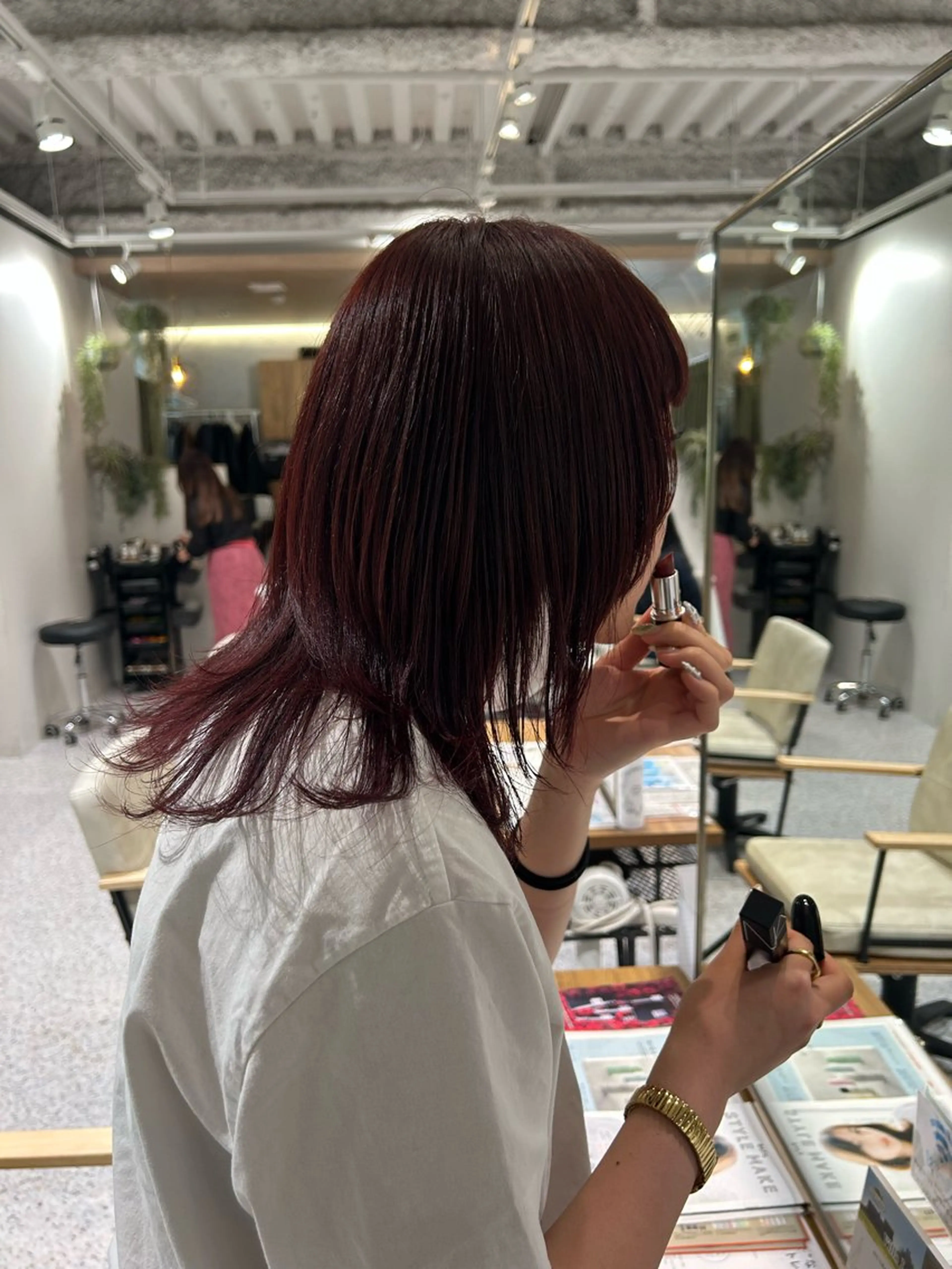 セミロング ヘアカラー hair&eye🎀 /momoKaのヘアスタイル