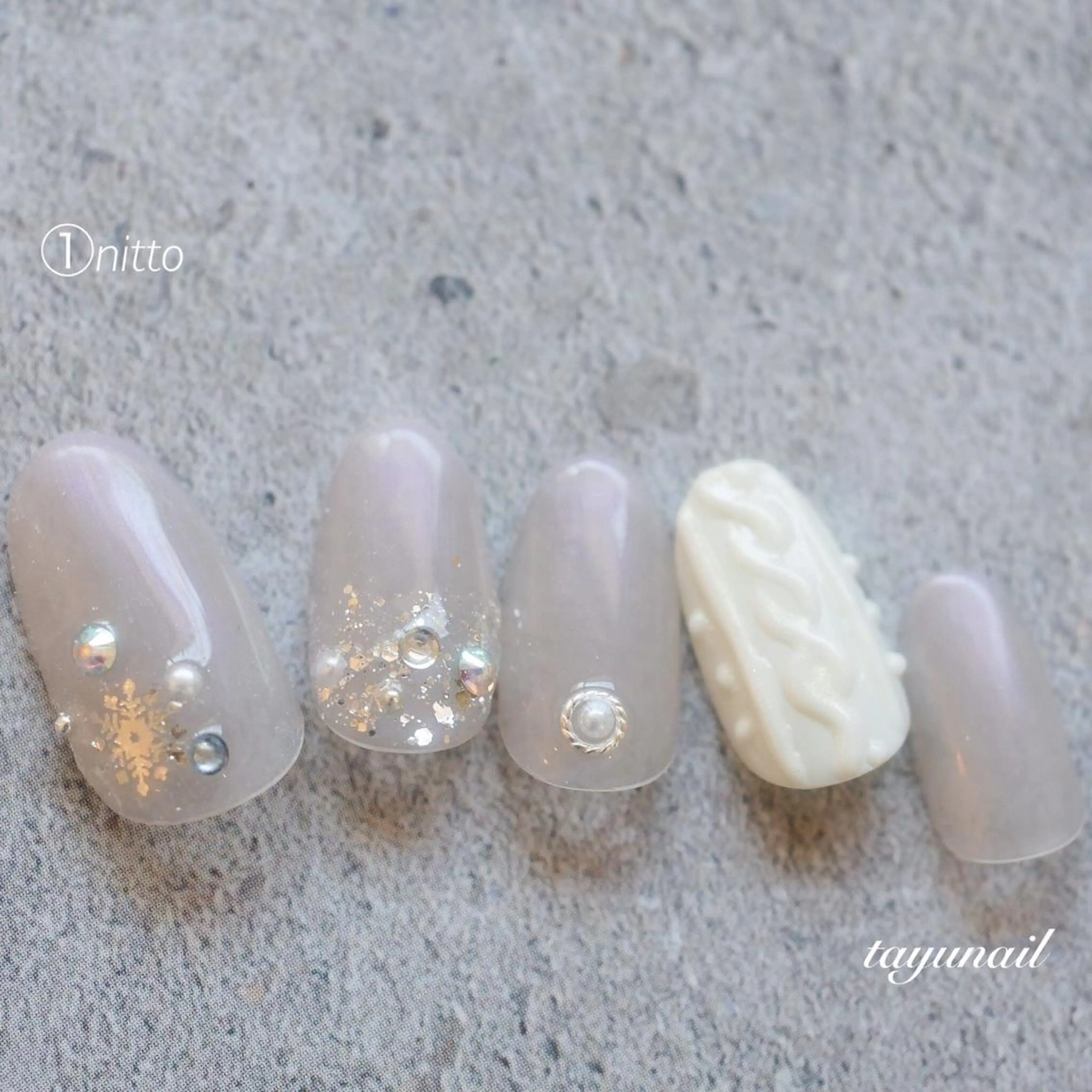 ネイル アートネイル ブルー フットネイル ジェルネイル パラジェル ネイルサロン 【たゆnail】のネイルデザイン