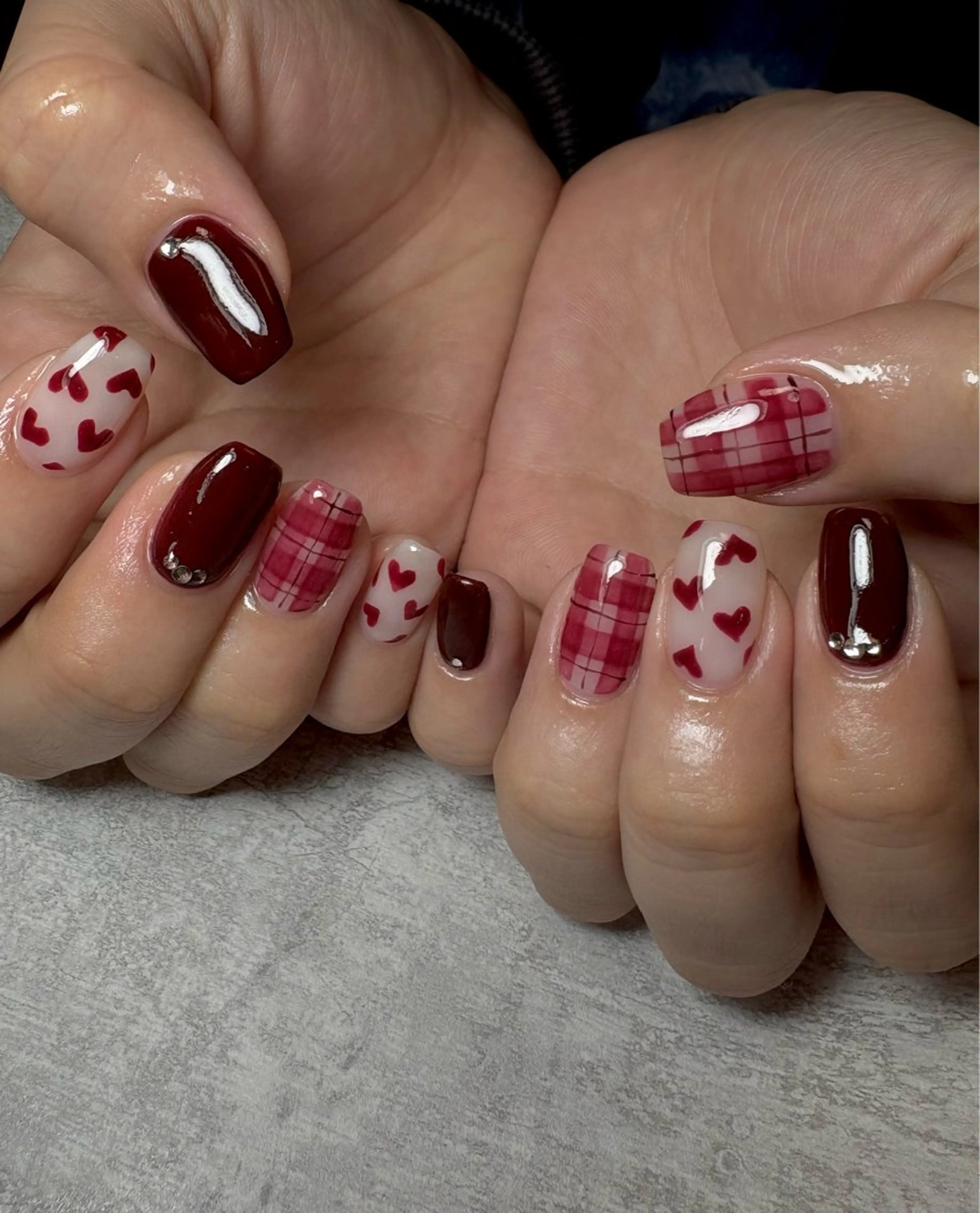 ネイル アートネイル ハート 持ち込み BEAUTY GARDEN 【nail salon unseul】所属・nana .のネイルデザイン