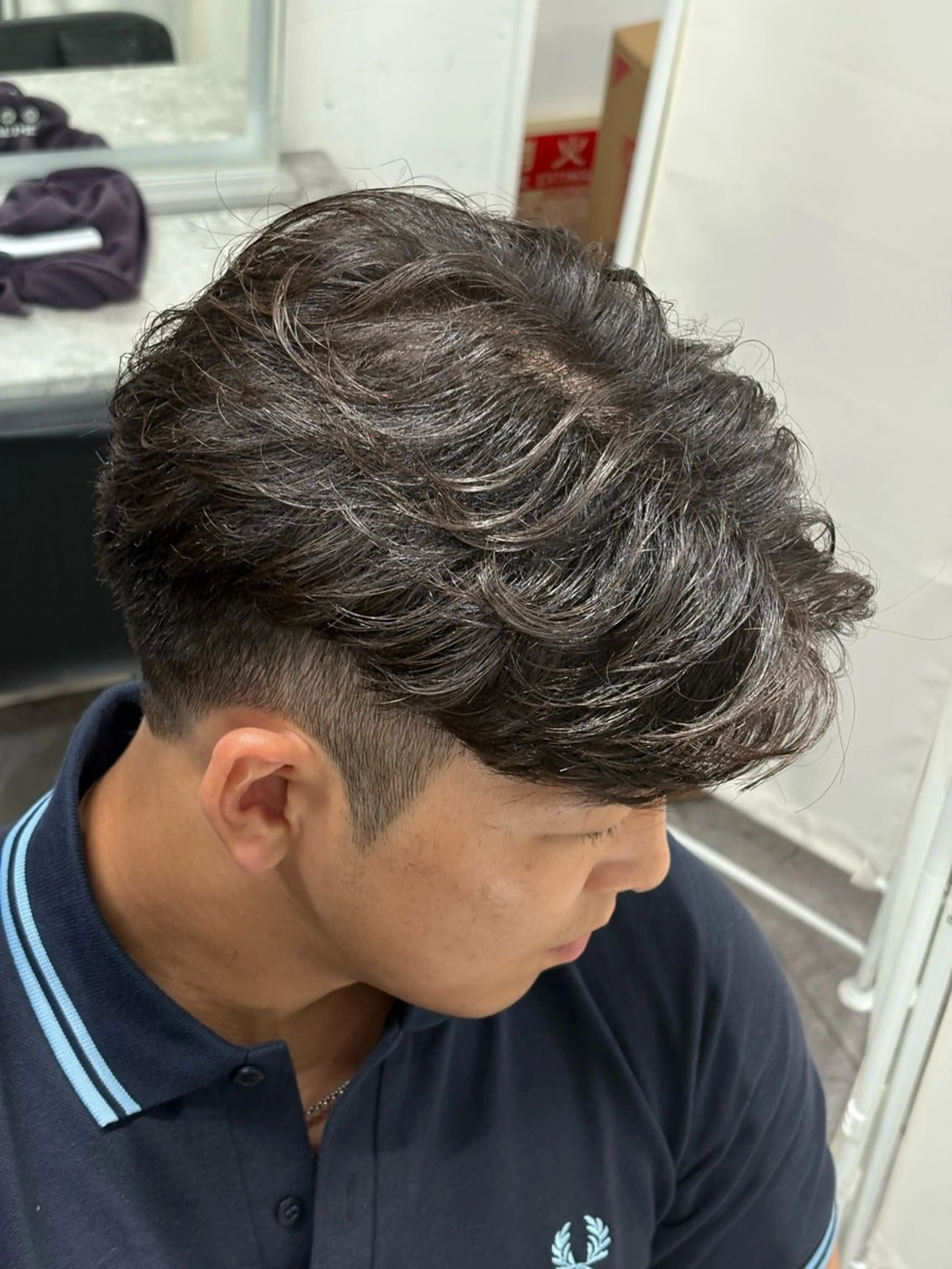 ショート カラー パーマ メンズ カット パーマ トリートメント ヘアセット 🔥最強メンズ特化/ パーマの達人🔥風見のヘアスタイル