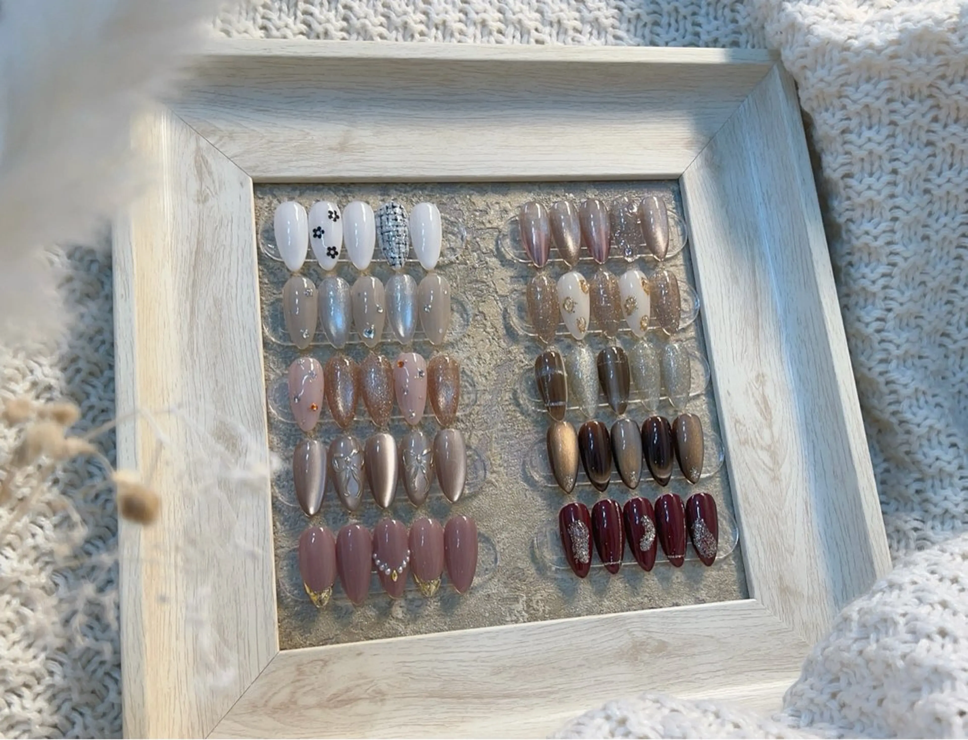 ネイル アートネイル マグネットネイル ミラーネイル ぷっくりネイル L&Y Nail salonのネイルデザイン