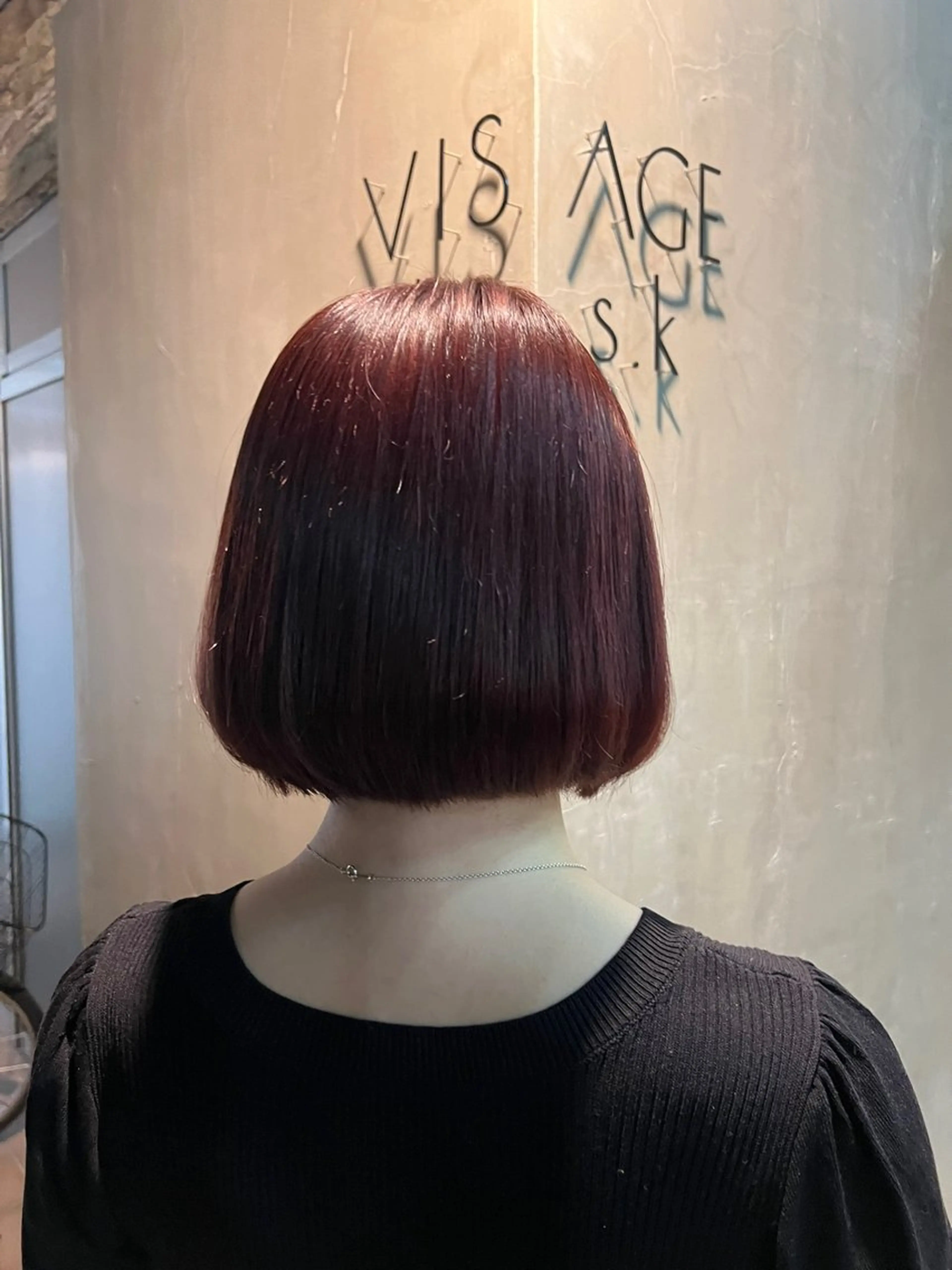 ショート カラー ブリーチ レッドカラー いぐちしょうた🫧 VISAGEbaskのヘアスタイル