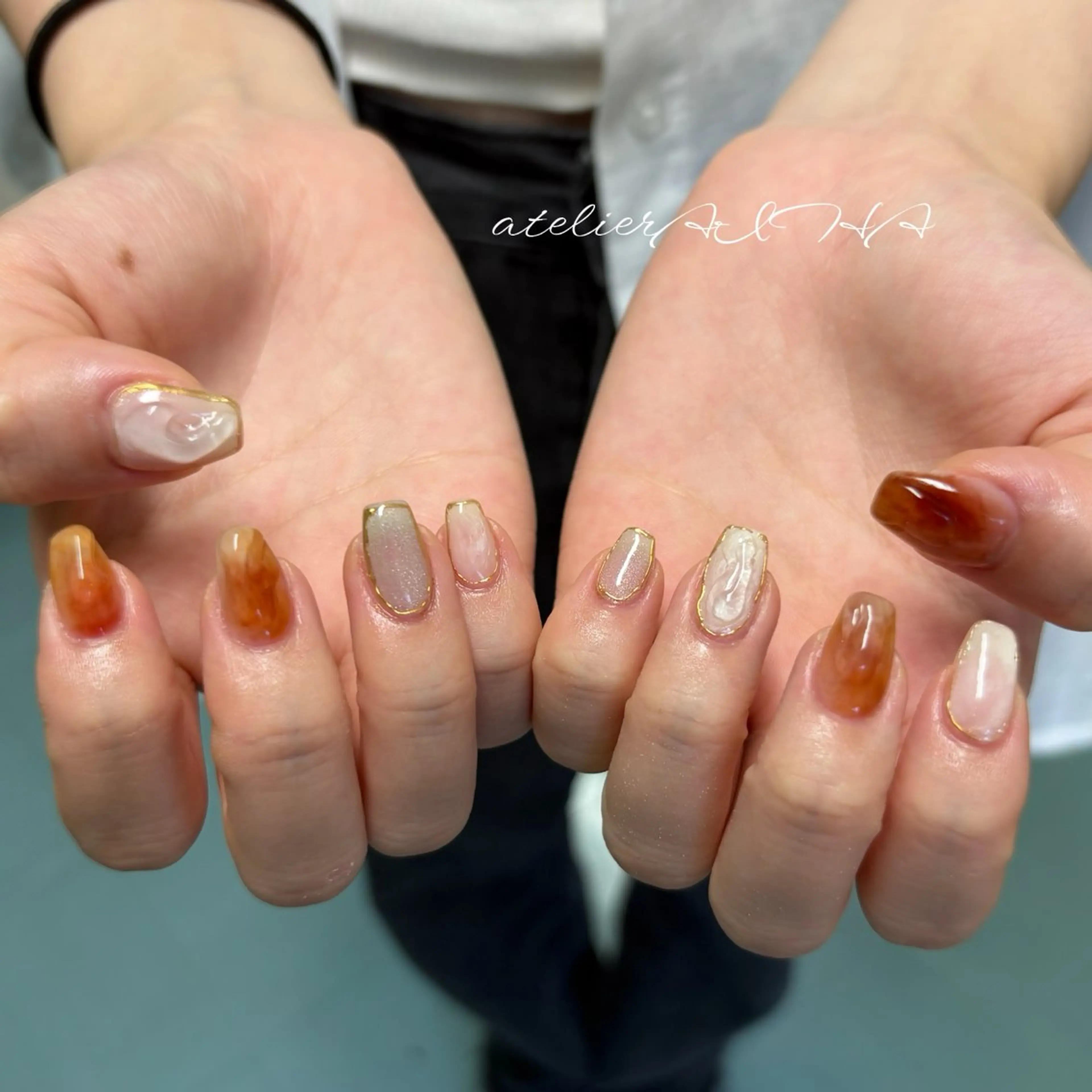 ネイル ハンドネイル アトリエAIHA★ フィルイン推奨サロンのネイルデザイン