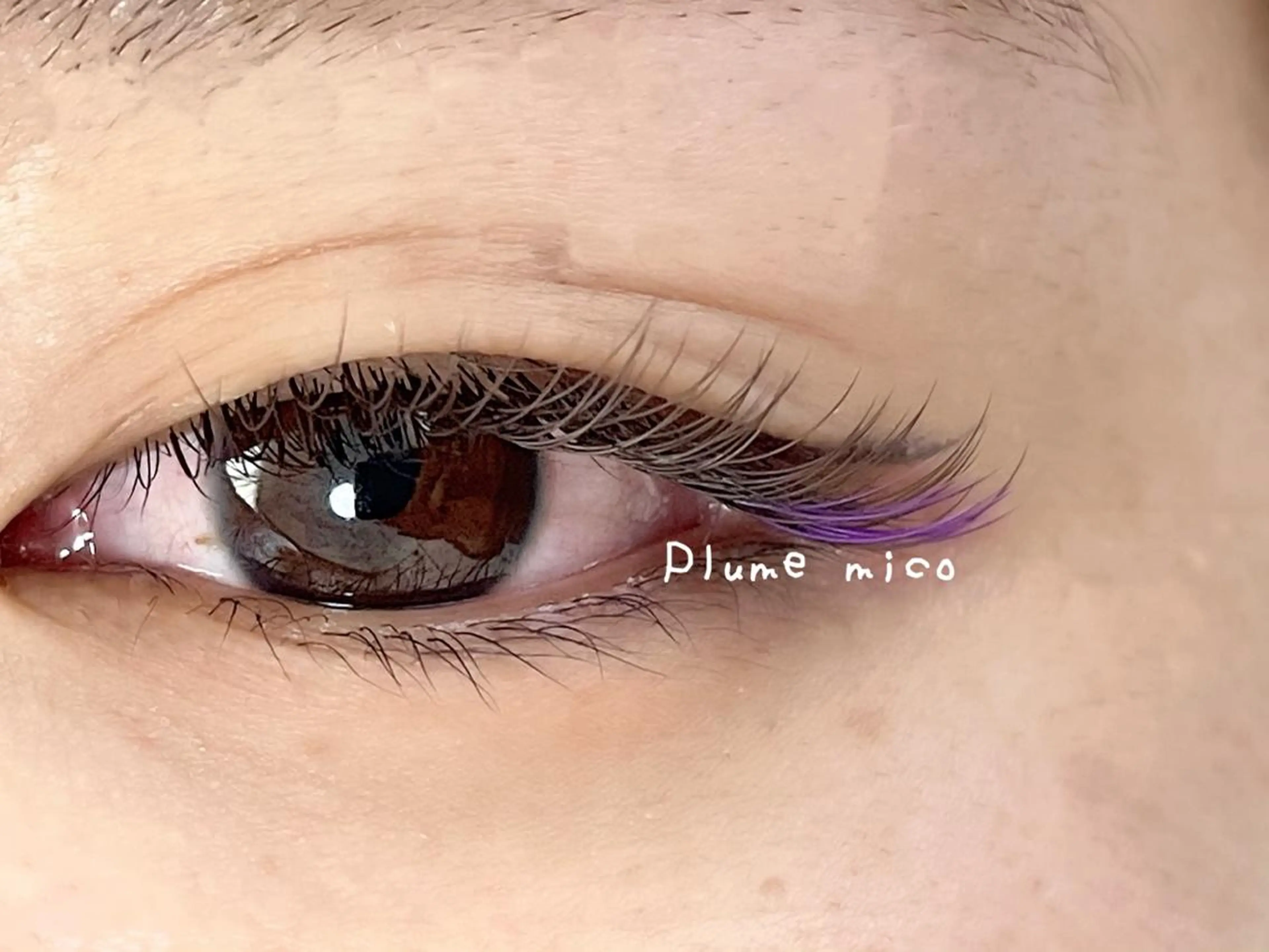 マツエク・マツパ カラーマツエク Plume micoのマツエク・マツパデザイン