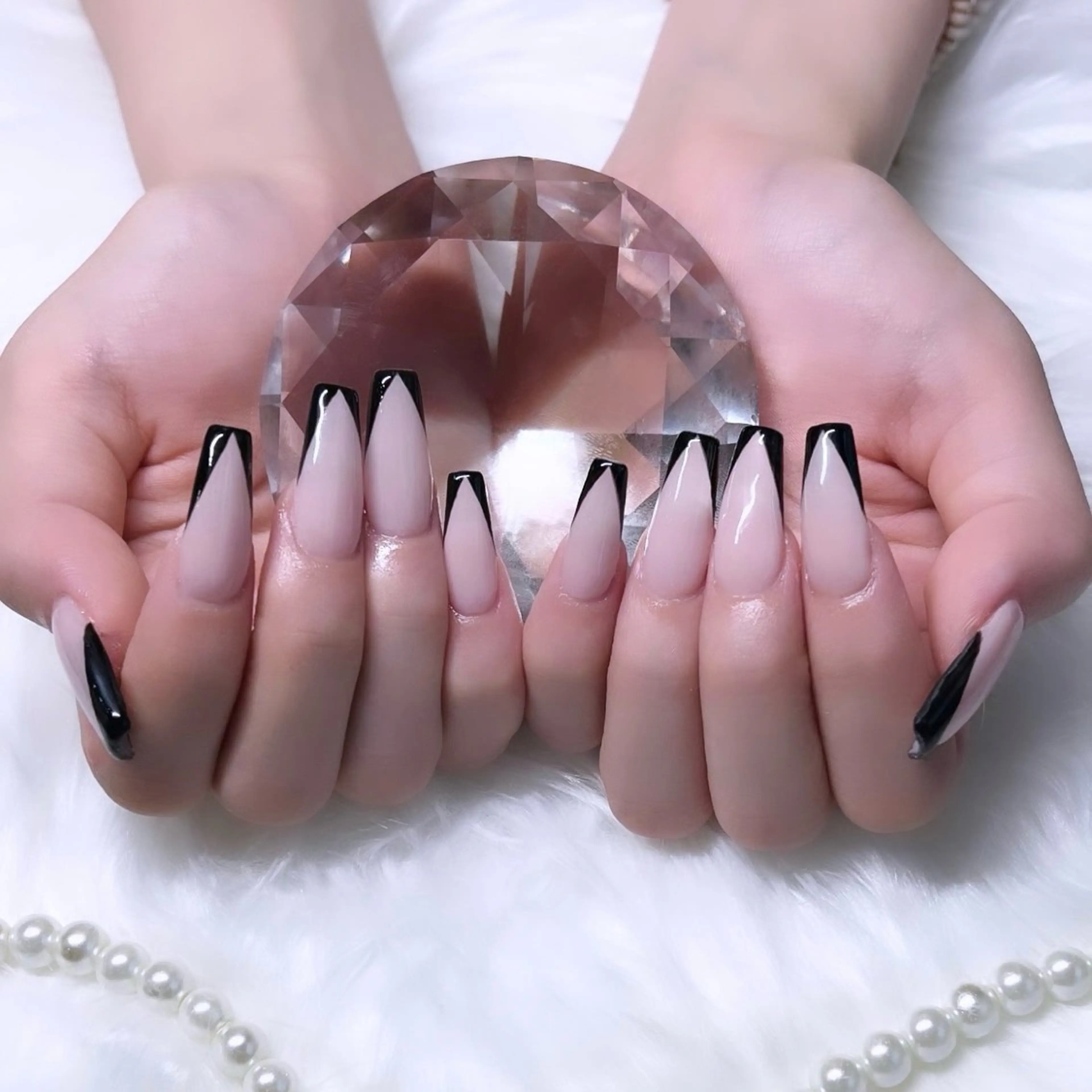 ネイル フレンチネイル 持ち込み スカルプネイル Kobayashi Komugiのネイルデザイン