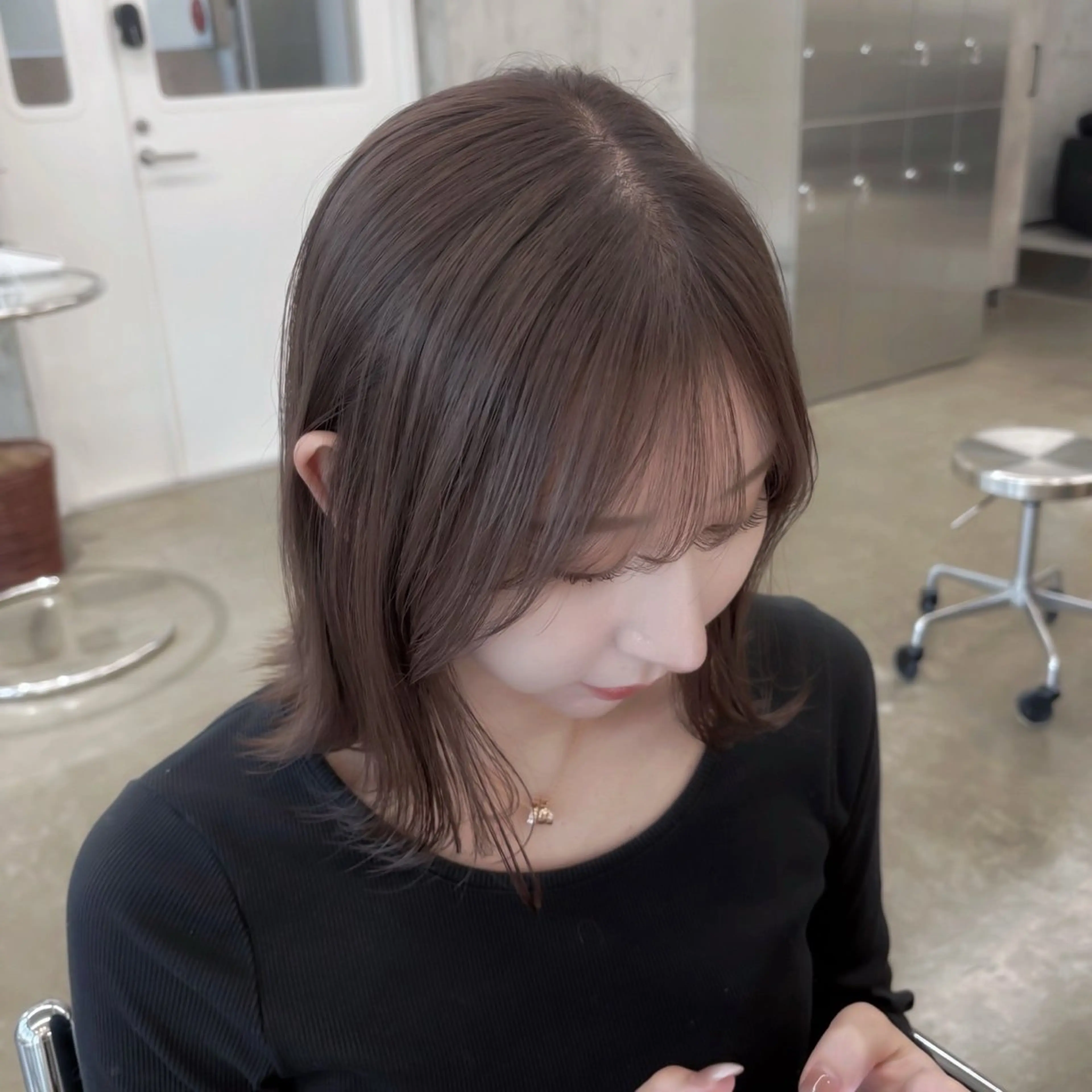 ショート カラー ベージュカラー 透明感カラー ラベンダーカラー ラベンダーベージュ カット 透明感艶カラー/美髪 ayaka🦢❤︎のヘアスタイル