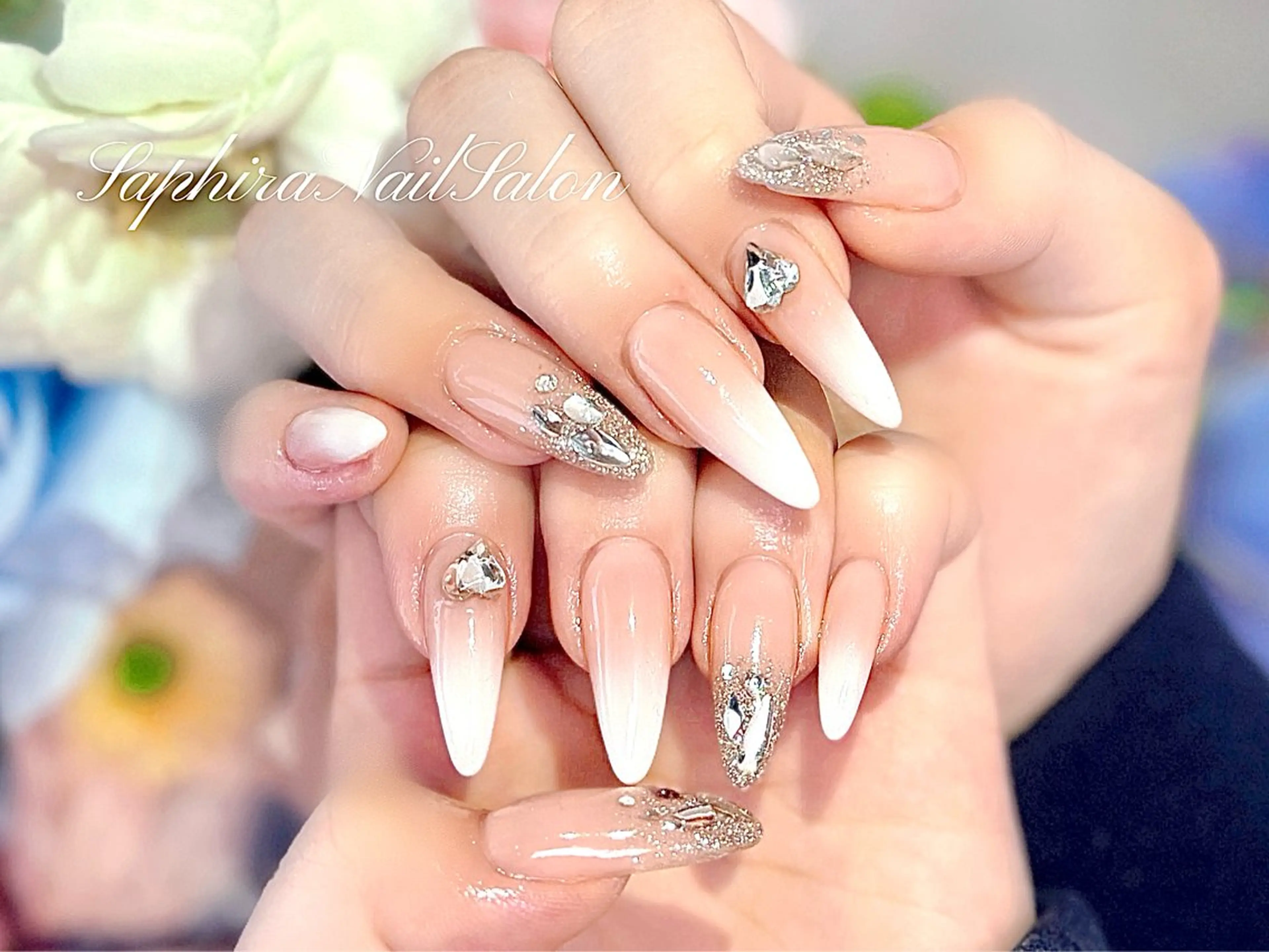 カラー ハンドネイル Saphiraネイル サロン錦糸町のネイルデザイン