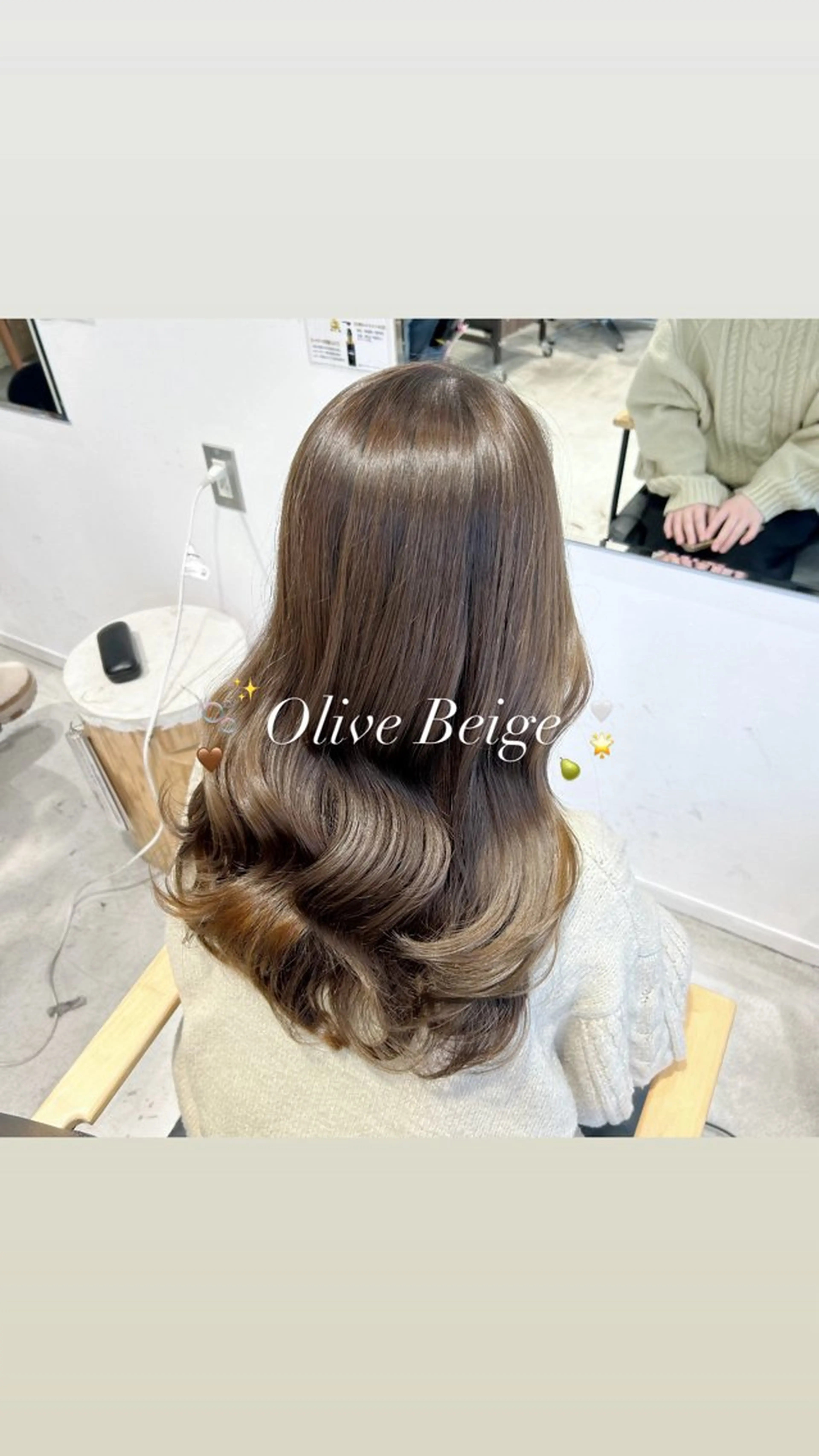セミロング 顔周りカット レイヤーカット カット ヘアカラー トリートメント 艶カラー/韓国風ヘア 🩵shioneのヘアスタイル
