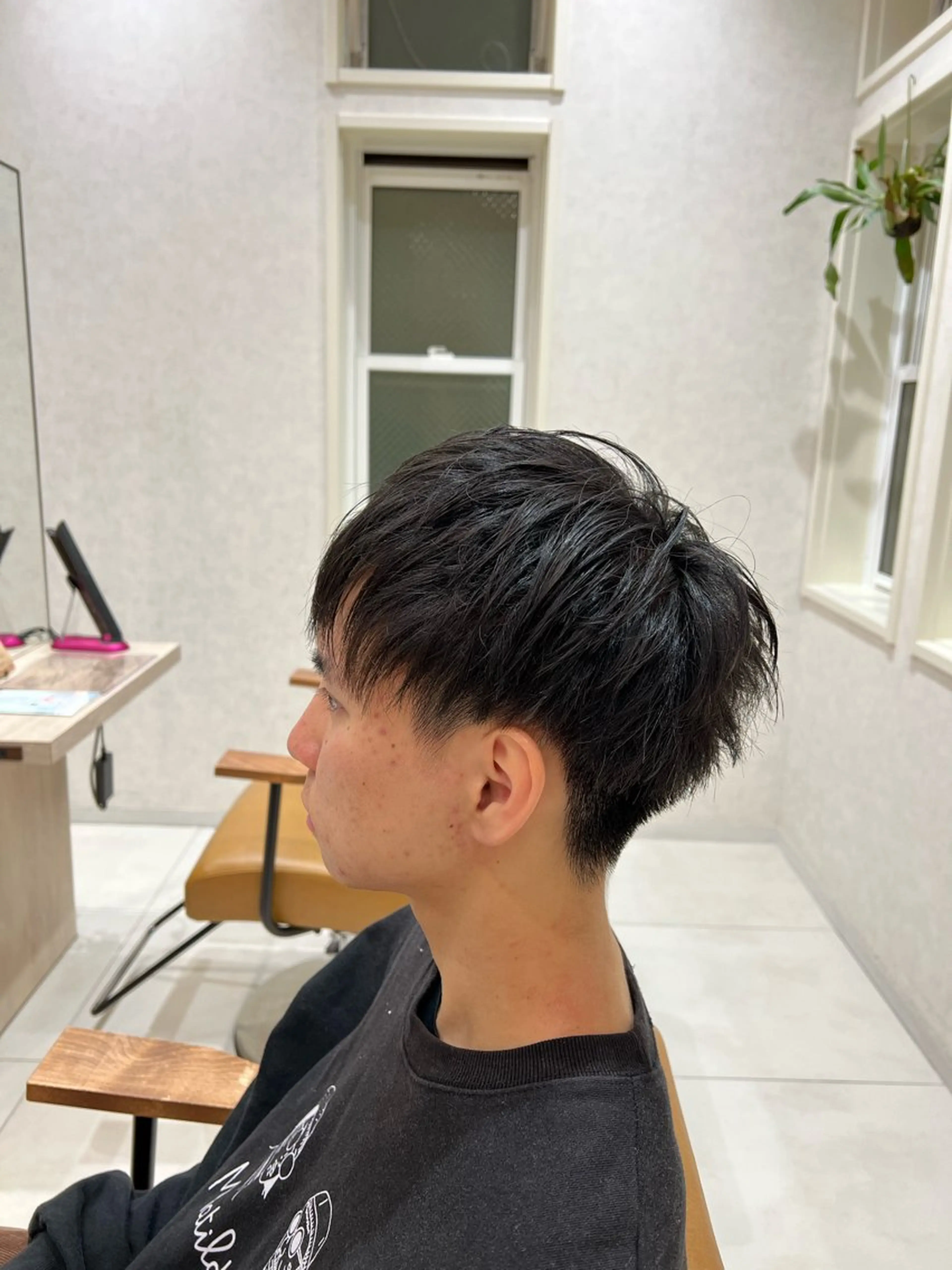 メンズ マッシュ メンズ特化フェザー パーマ🚗タケシのヘアスタイル