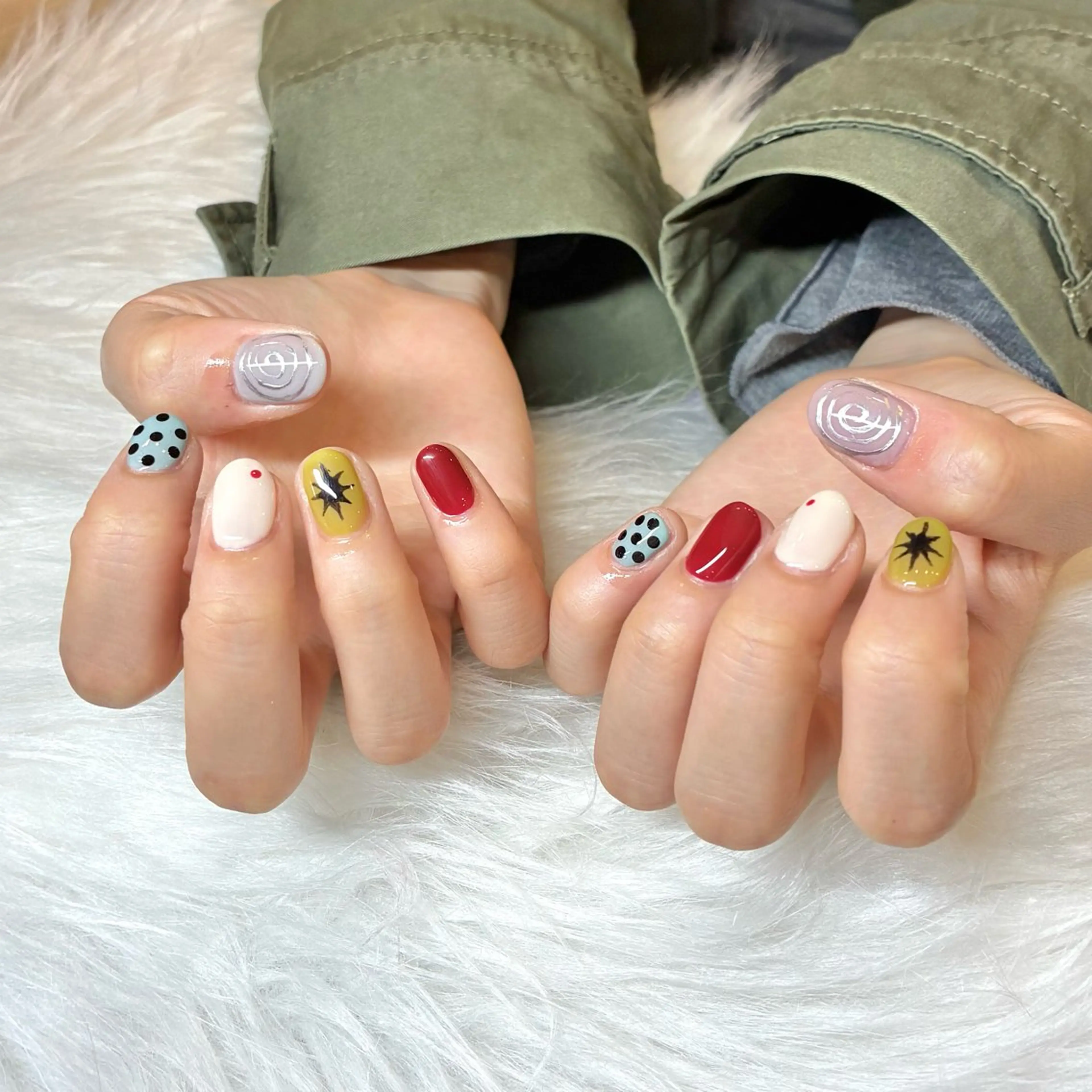 ネイル 韓国ネイル ハンドネイル HANA ソブエのネイルデザイン