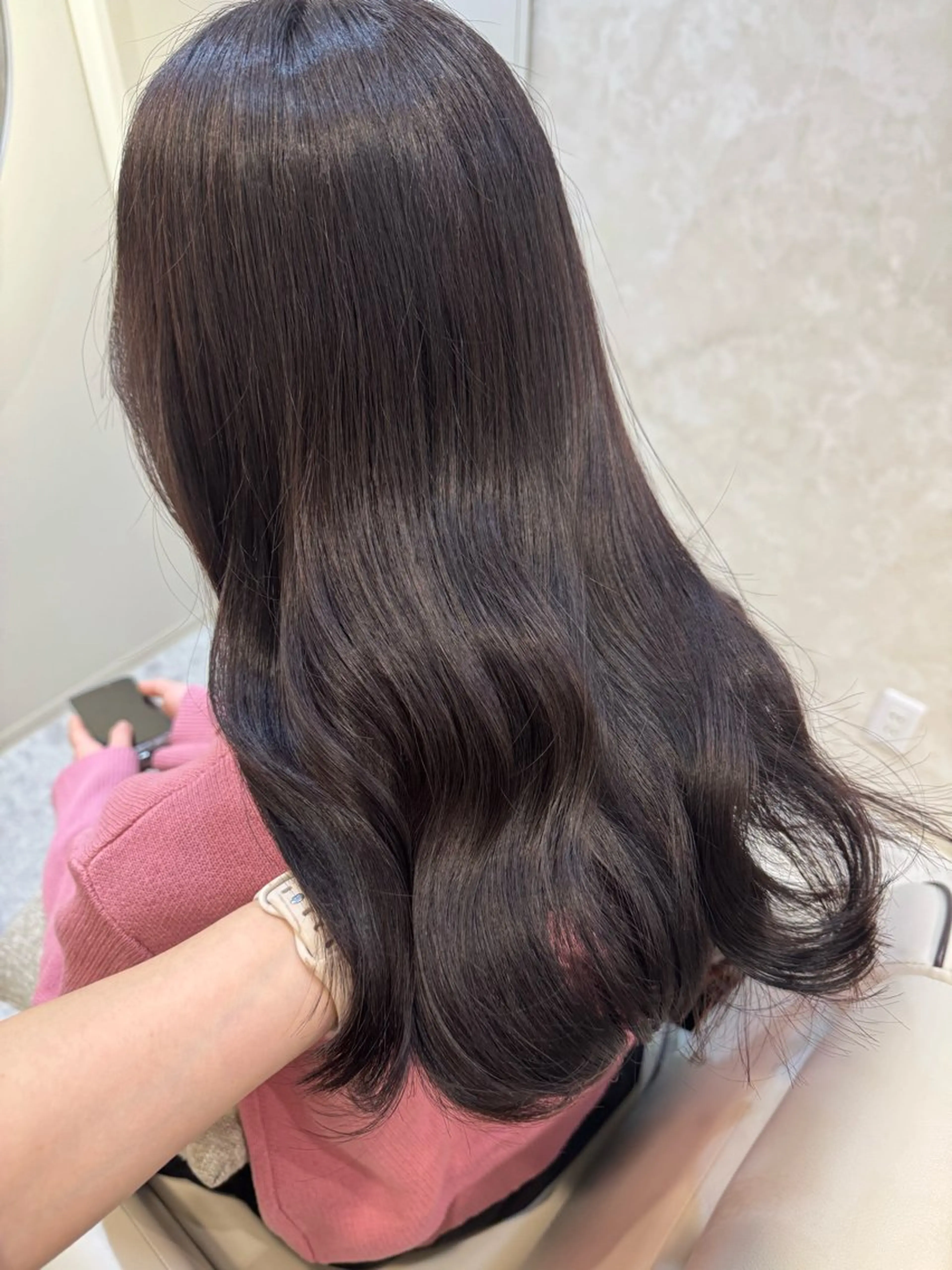 セミロング カラー カット ヘアカラー トリートメント 片岡 由依のヘアスタイル