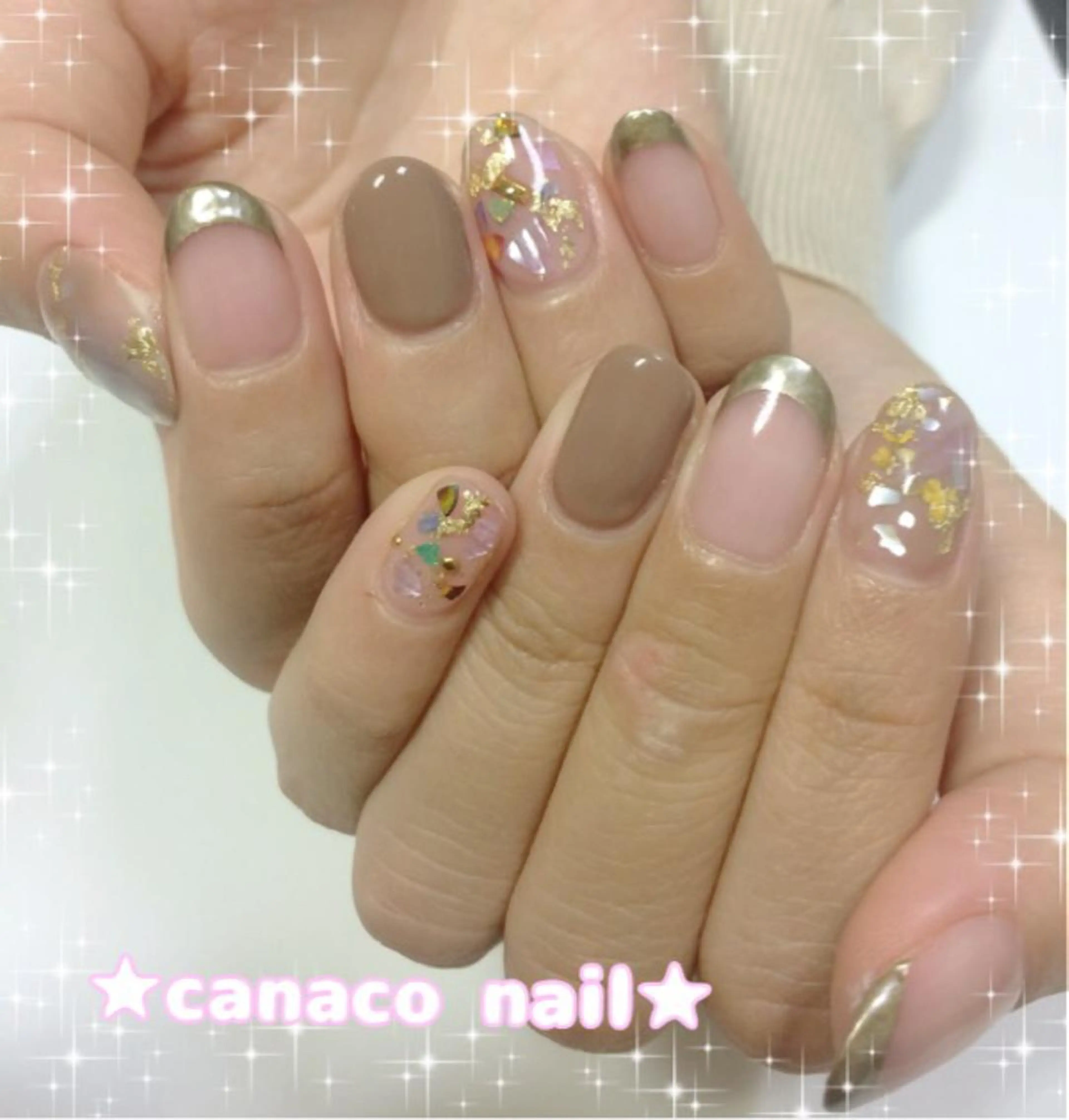 ネイル アートネイル ジェルネイル パラジェル ストーンネイル ハンドネイル ハンドケア ベテランネイル cnc  nailのネイルデザイン