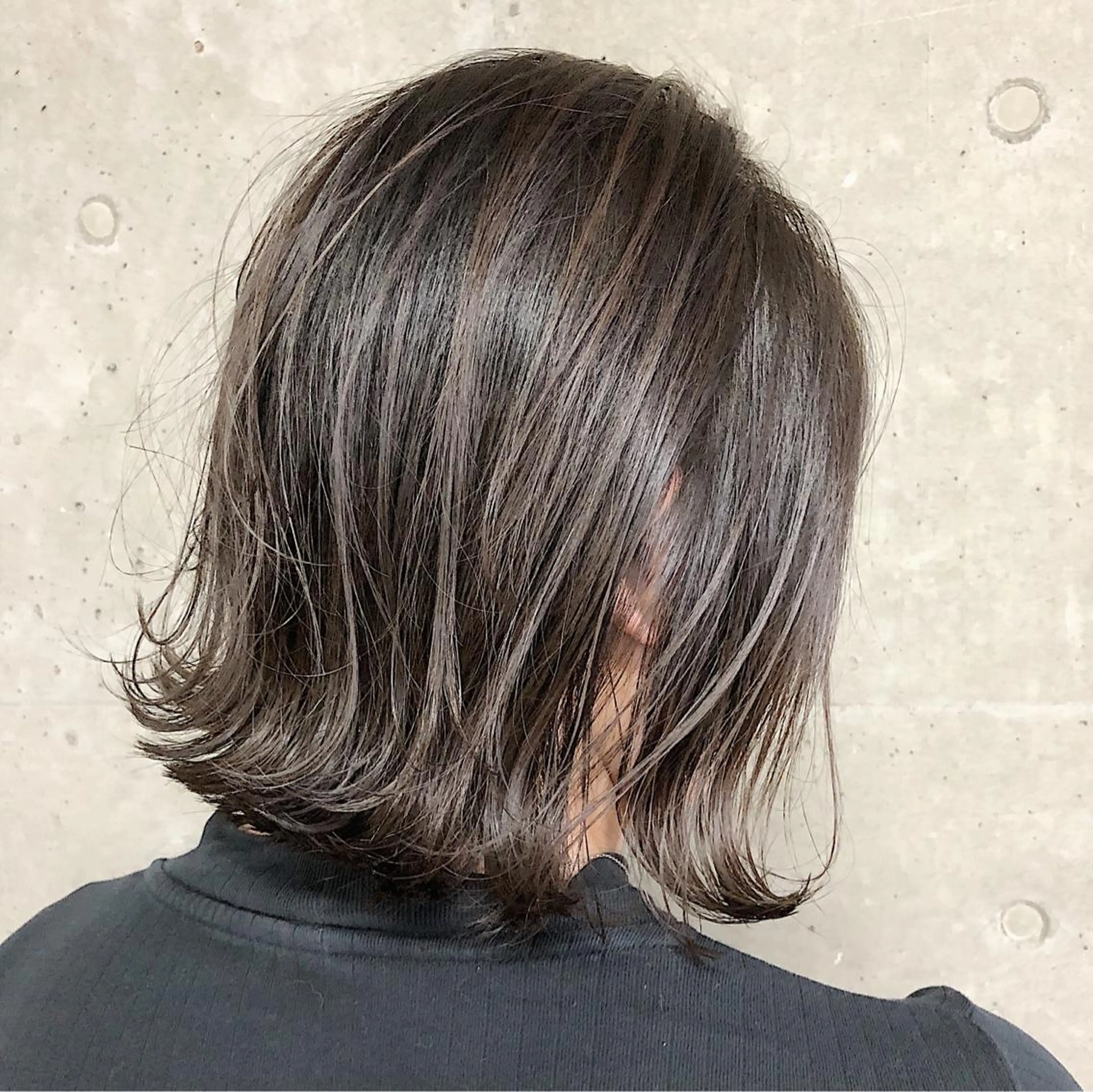 ミディアム カラー アディクシーカラー グレージュ シルバー シルバーグレージュ ノンダメージ髪質改善 カラー💎/KURAのヘアスタイル