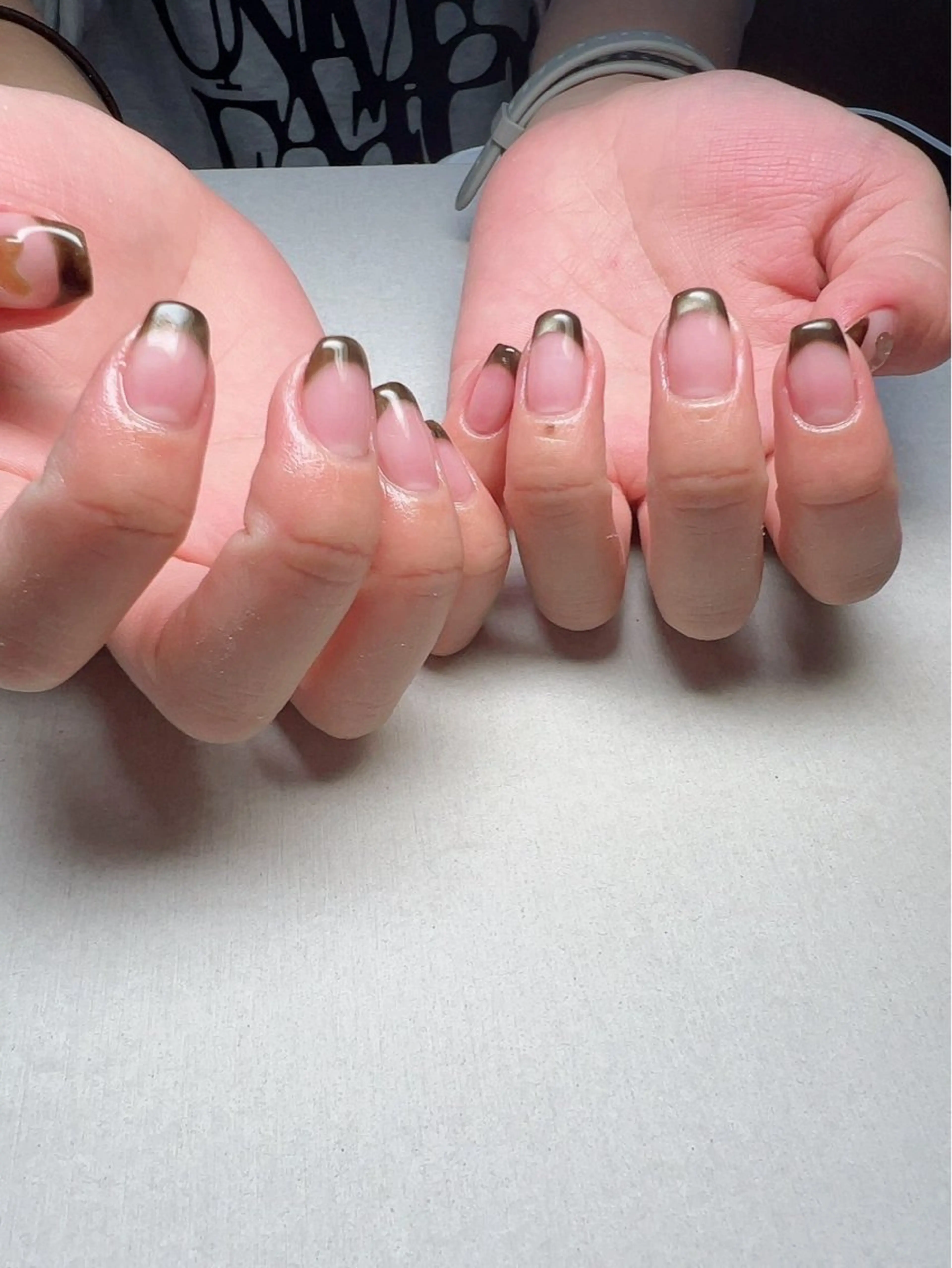 ネイル アートネイル フレンチネイル 氷ネイル・うるうるネイル マグネットネイル 冬ネイル irooo 21のネイルデザイン