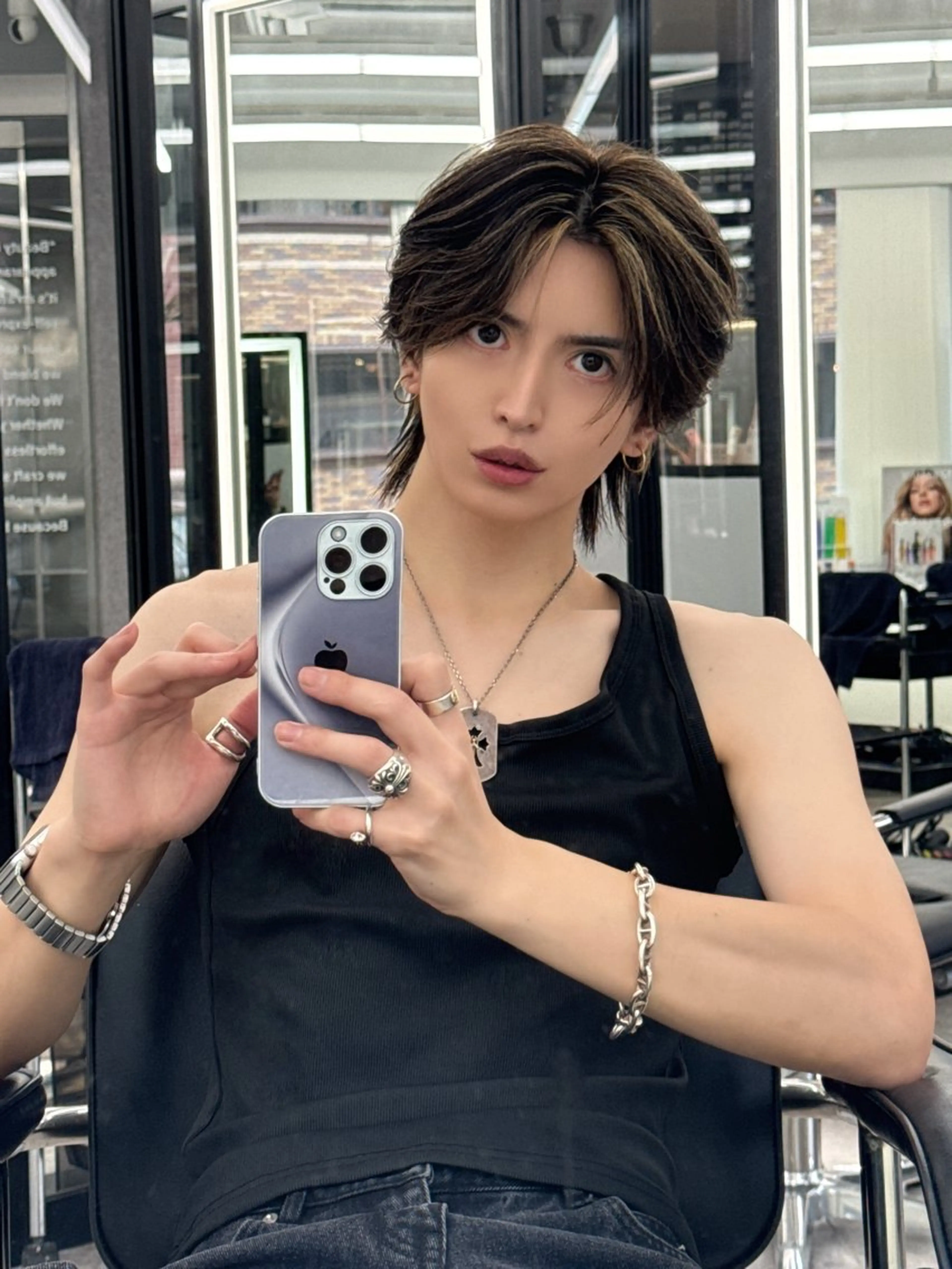 ショート カラー メンズ カット ヘアカラー トリートメント レイヤーカット 艶髪/西尾 幸樹のヘアスタイル