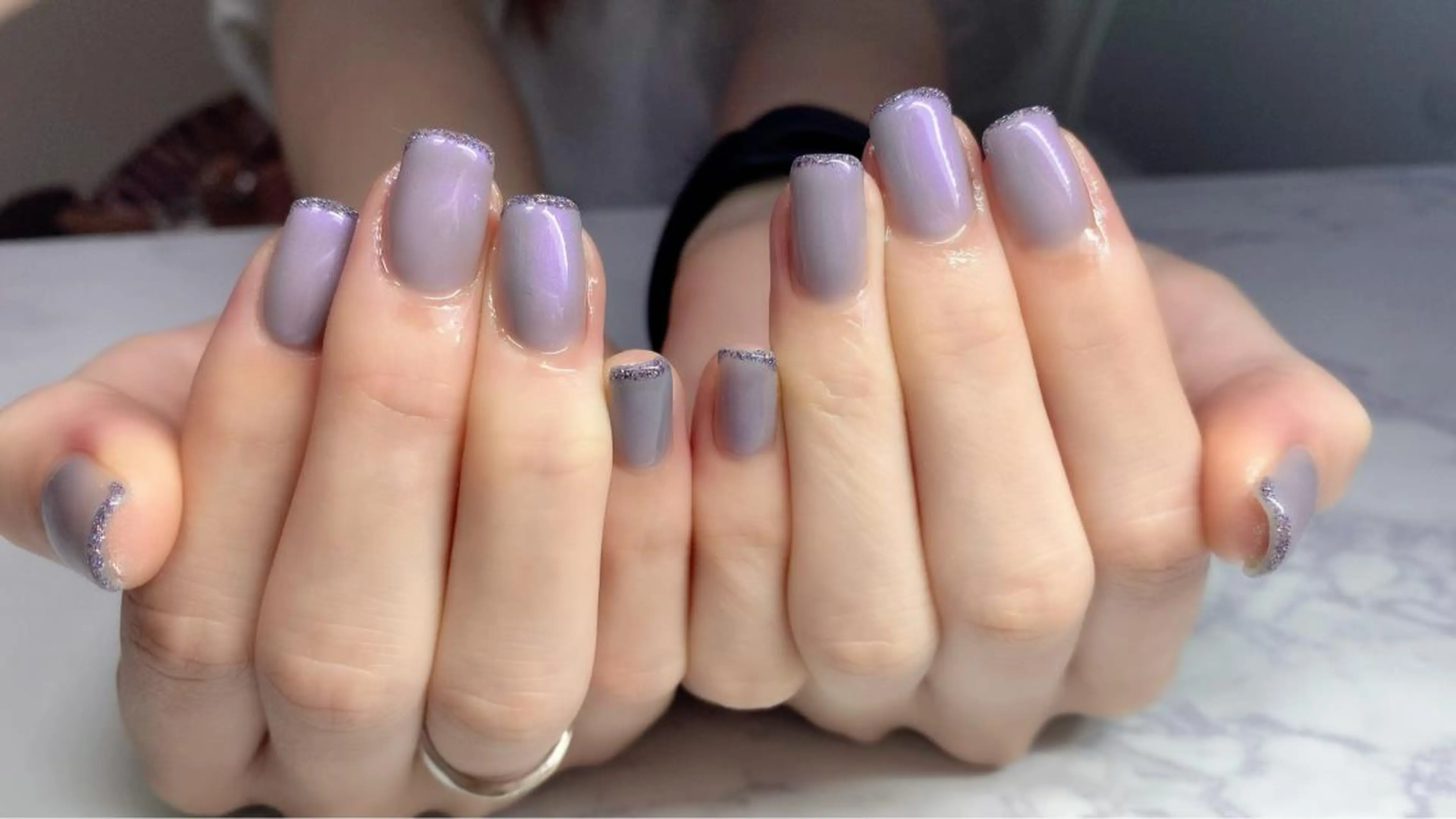 ネイル ラメ(グリッター) ワンカラーネイル Era nailのネイルデザイン