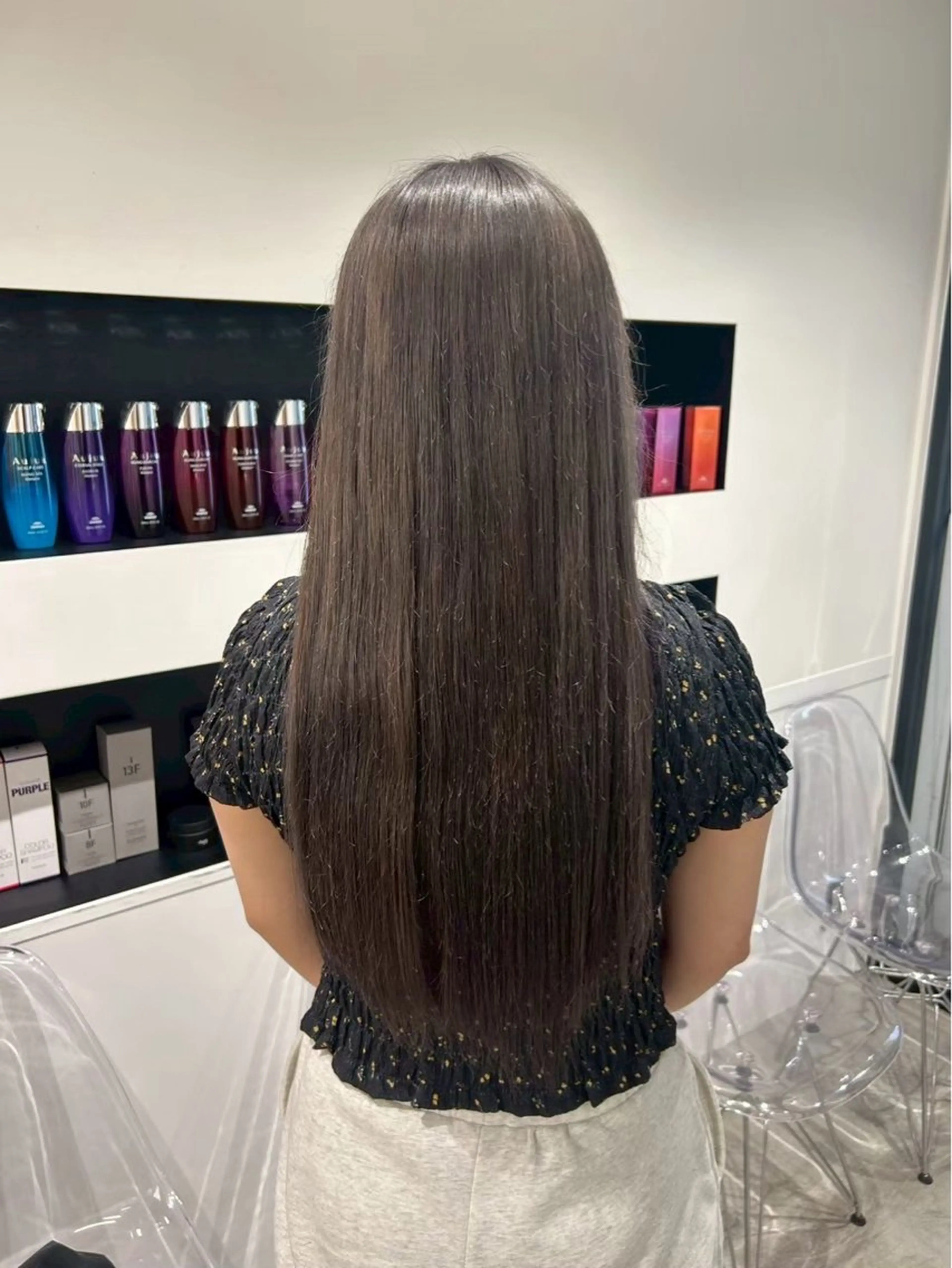 ロング カラー ヘアカラー トリートメント himari💜 ハイトーンカラーのヘアスタイル