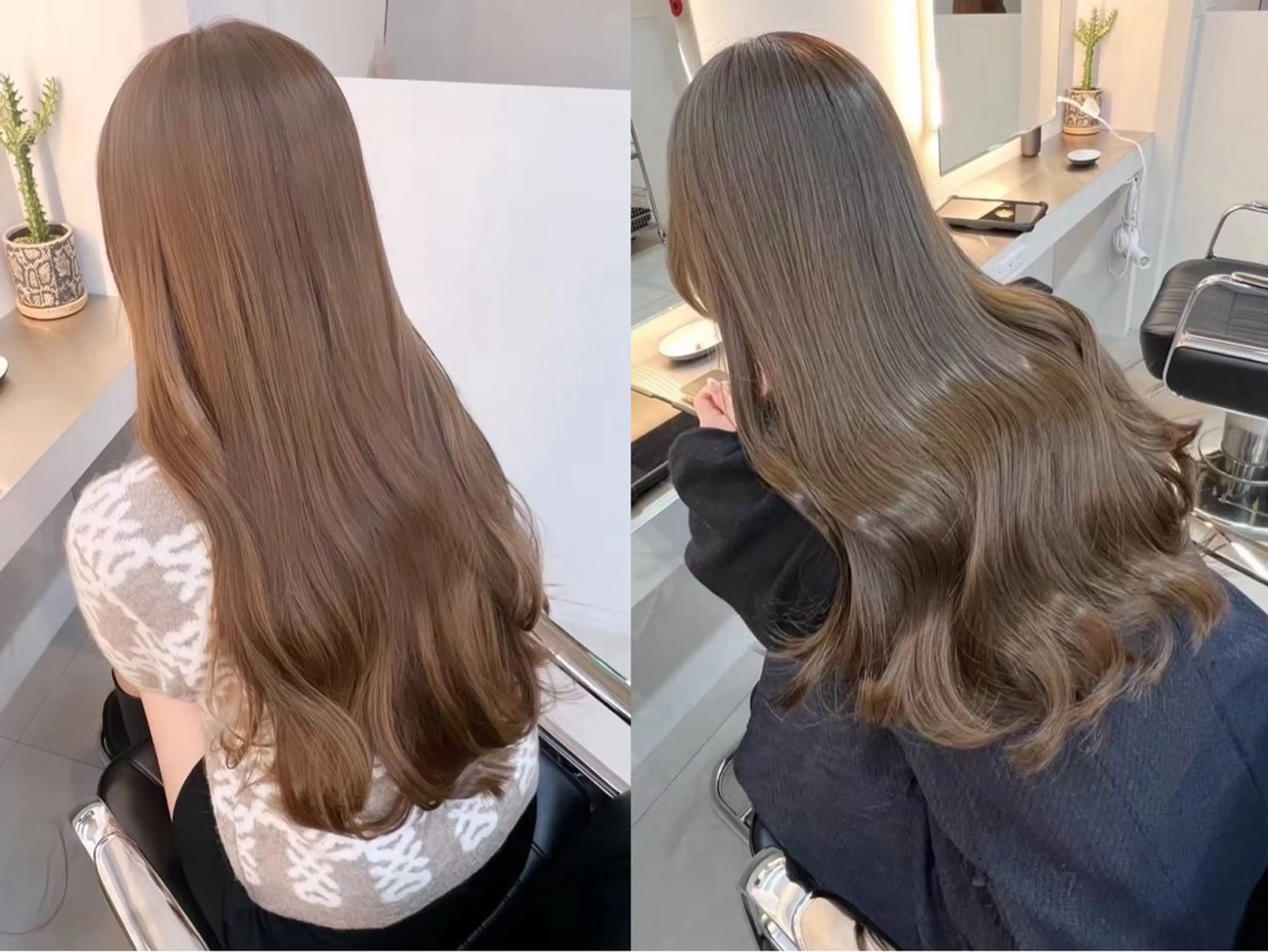ロング カラー 横田 優歩のヘアスタイル
