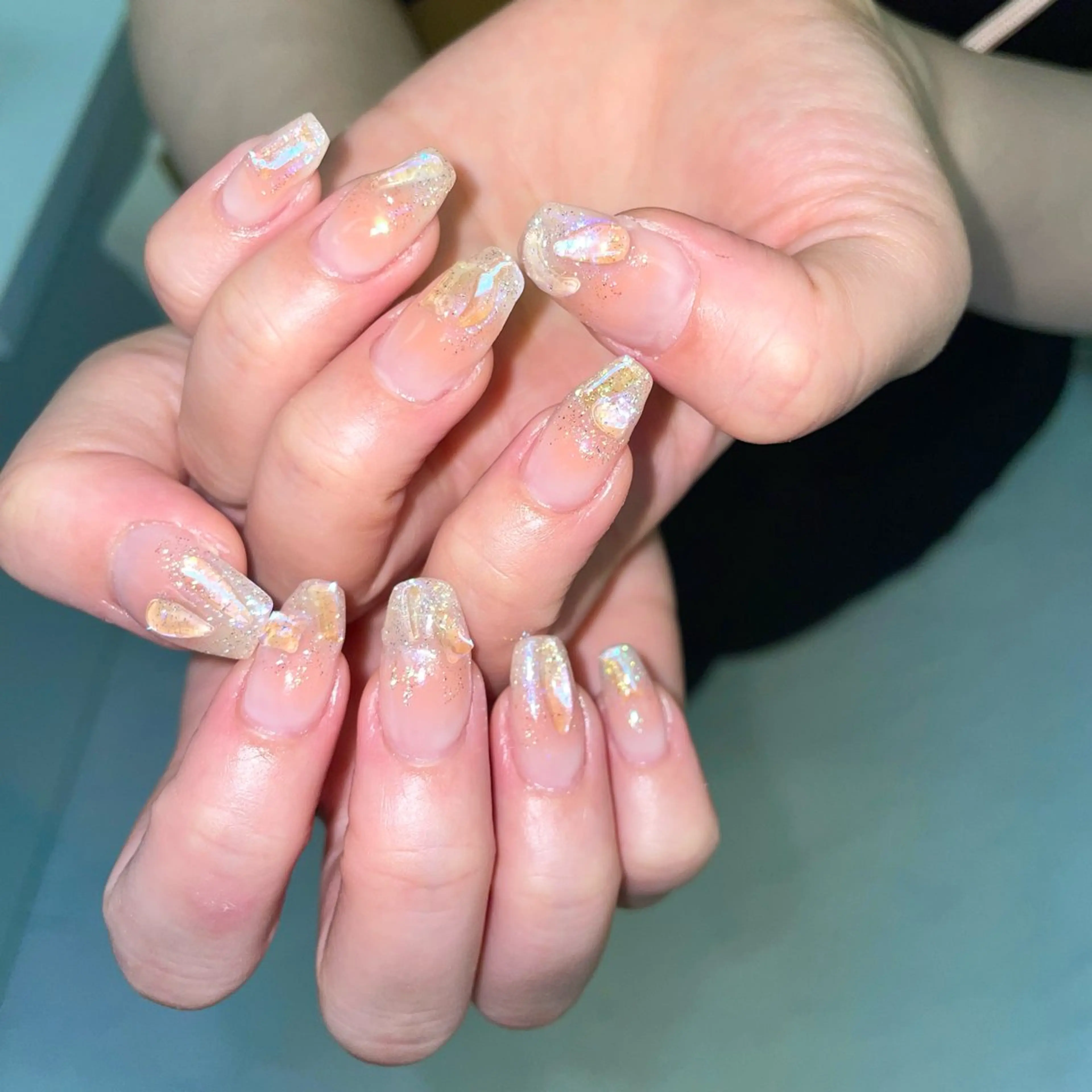 ネイル ハンドネイル 大阪福島韓国束感まつ げ Sayaka🤍のマツエク・マツパデザイン