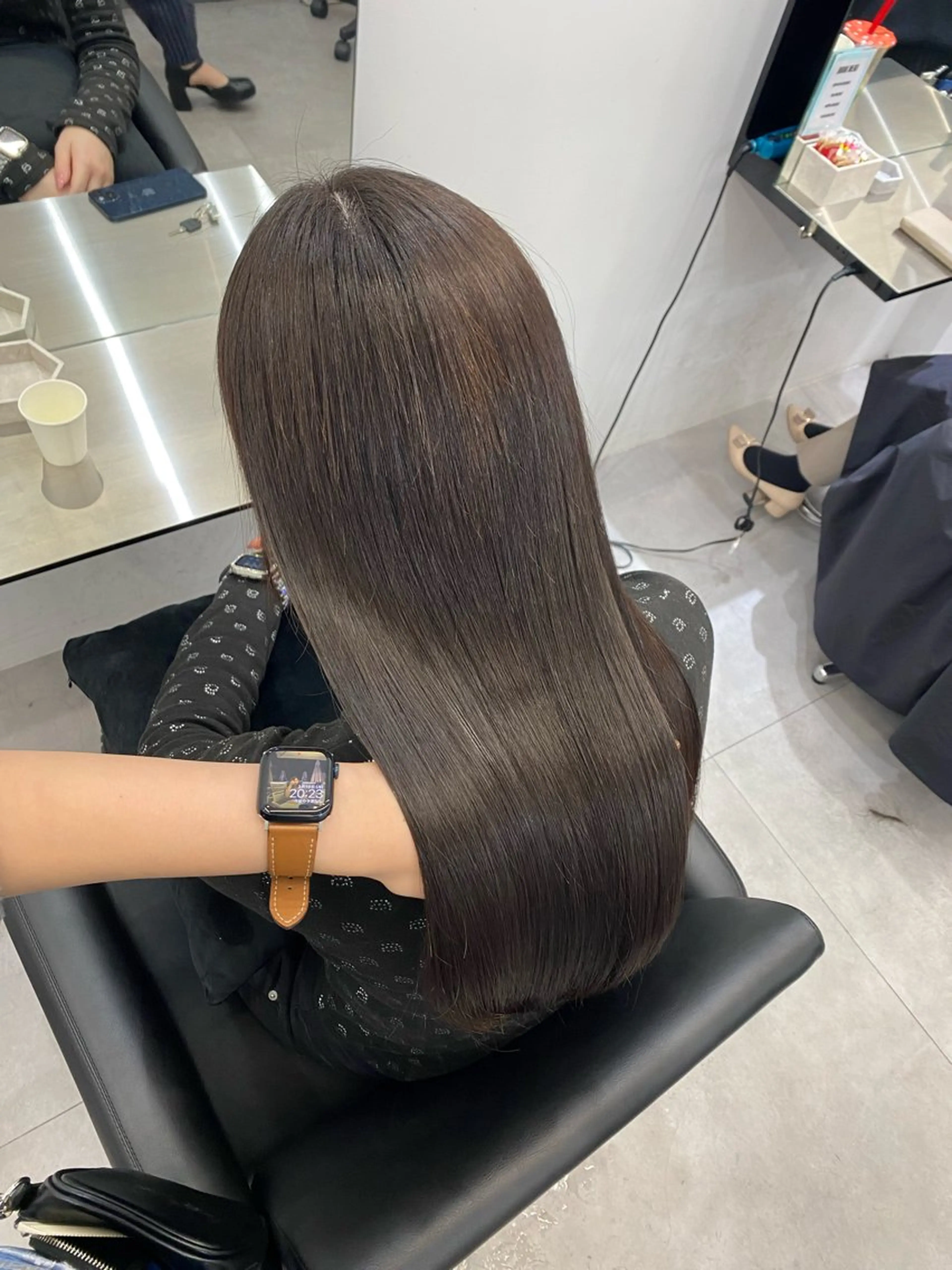 ロング 韓国風ヘア 縮毛矯正 カット 縮毛矯正 艶髪/縮毛矯正/ Core mikuaのヘアスタイル