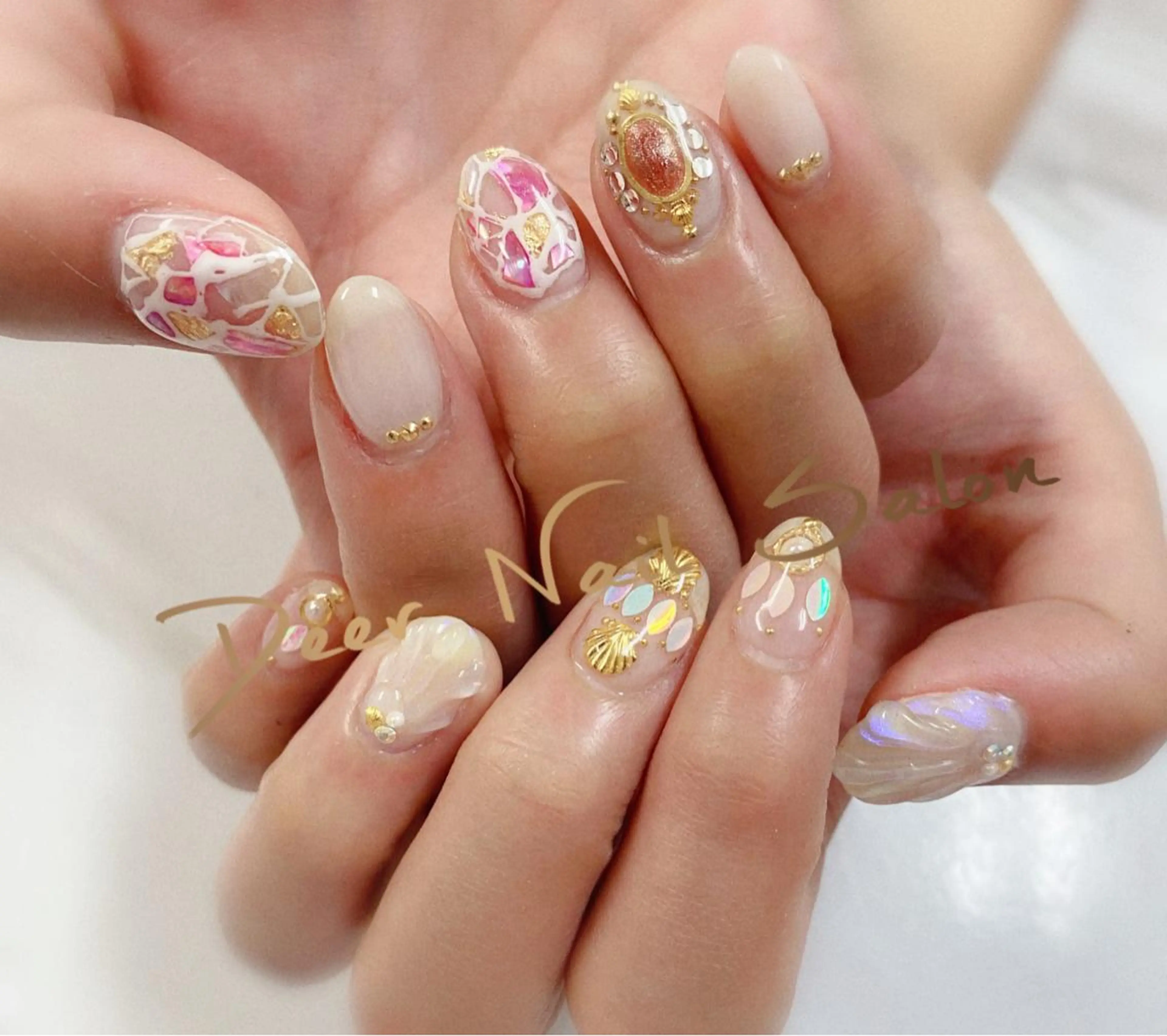 ネイル ハンドネイル Peachy 🍑のネイルデザイン
