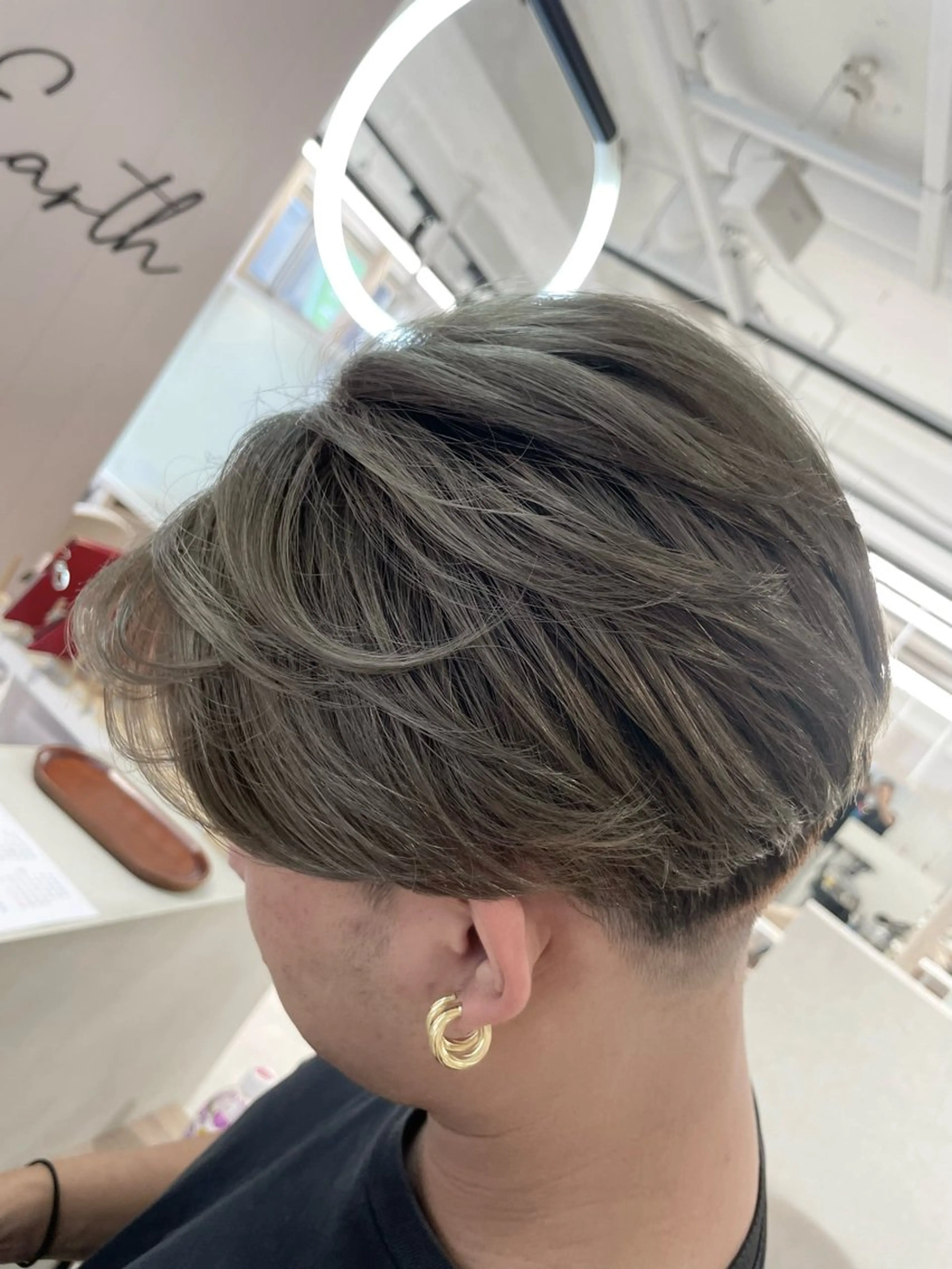 カラー メンズ シルバー カット ヘアカラー トリートメント EARTH菊名店👾 ひらのすぐるのヘアスタイル