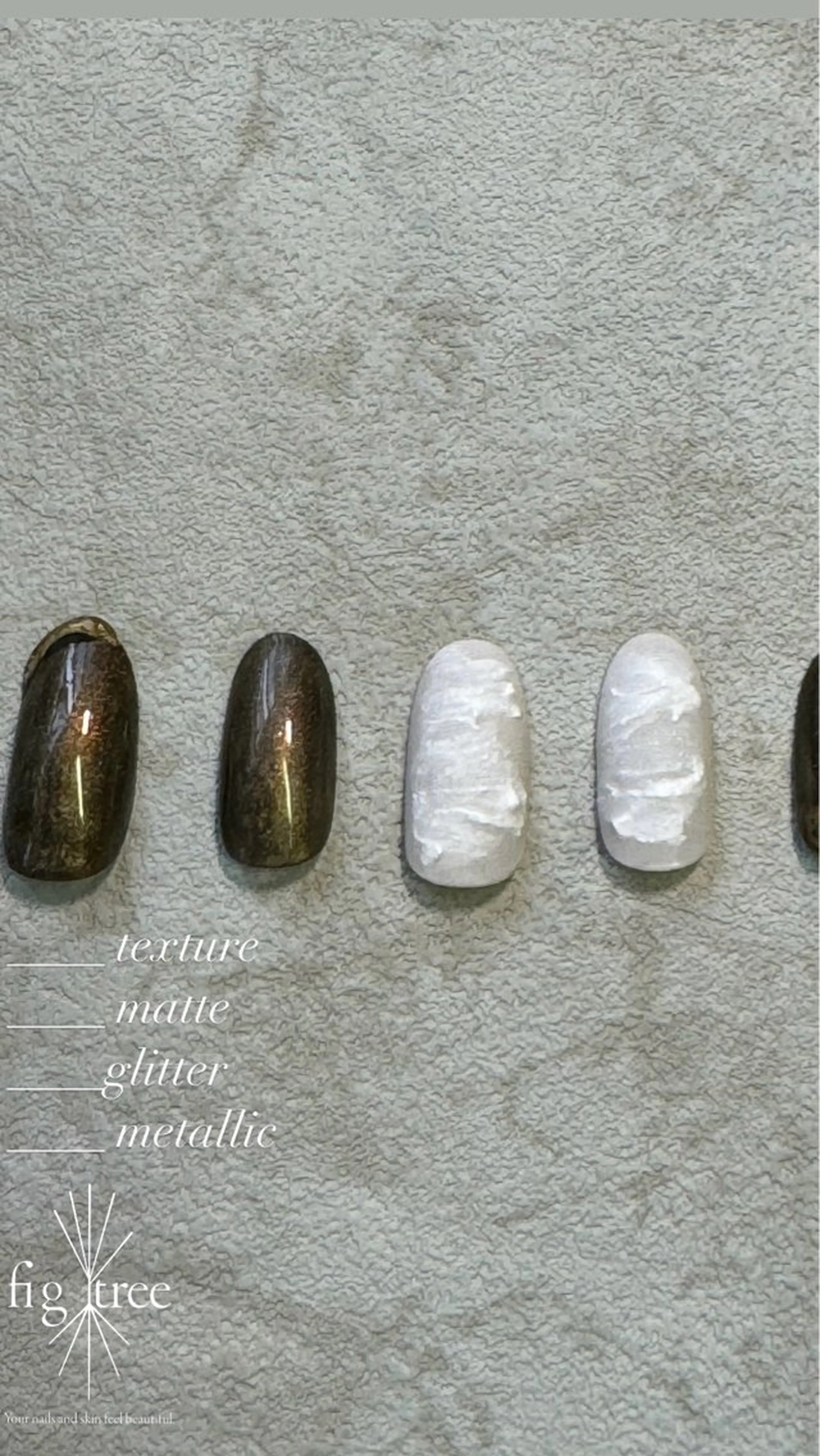 ネイル ニュアンスネイル fig  tree 地爪育成モニターのネイルデザイン