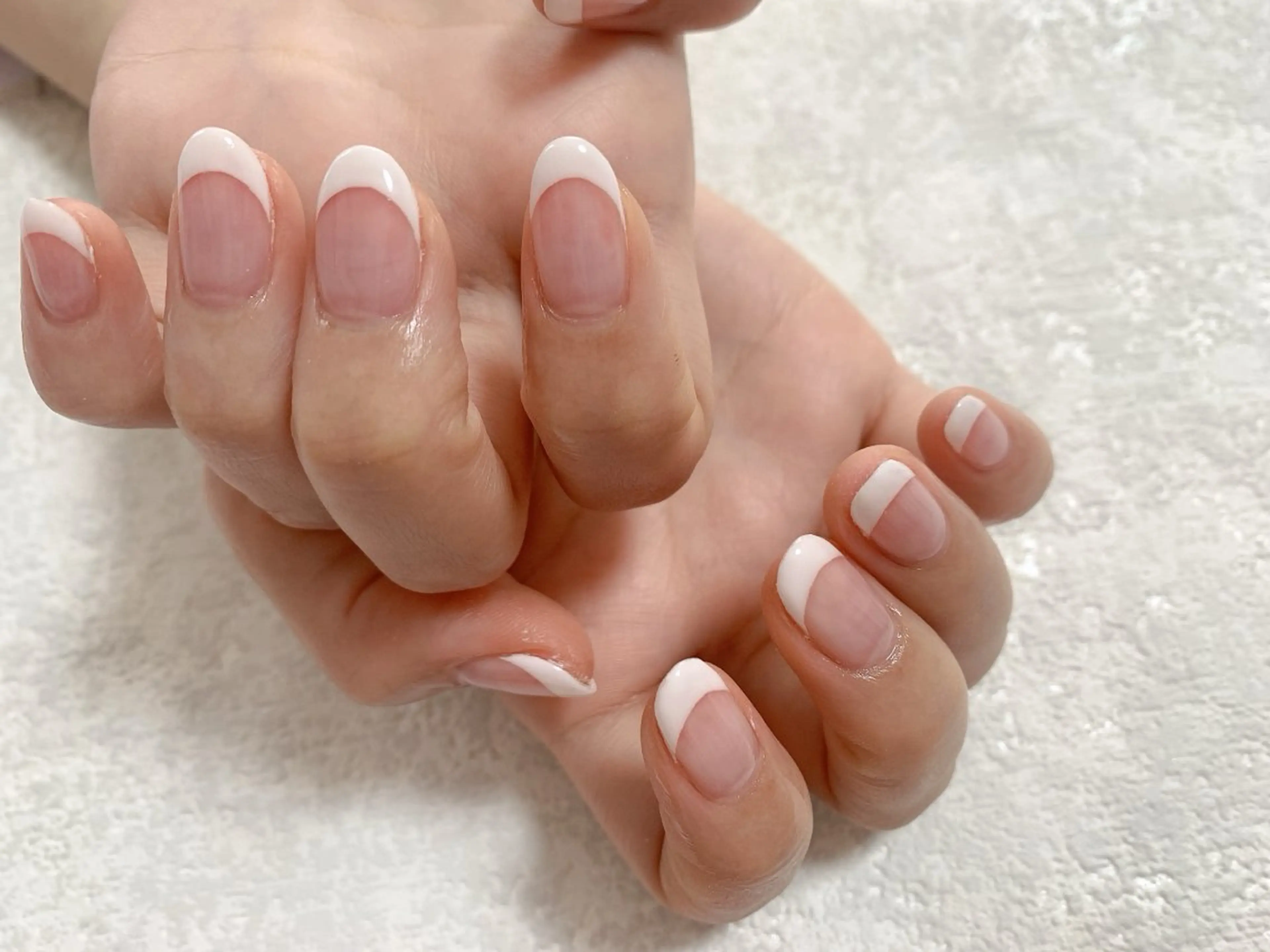 ネイル フレンチネイル ジェルネイル 韓国ネイル メンズネイル パラジェル kiki nail たまプラーザのネイルデザイン