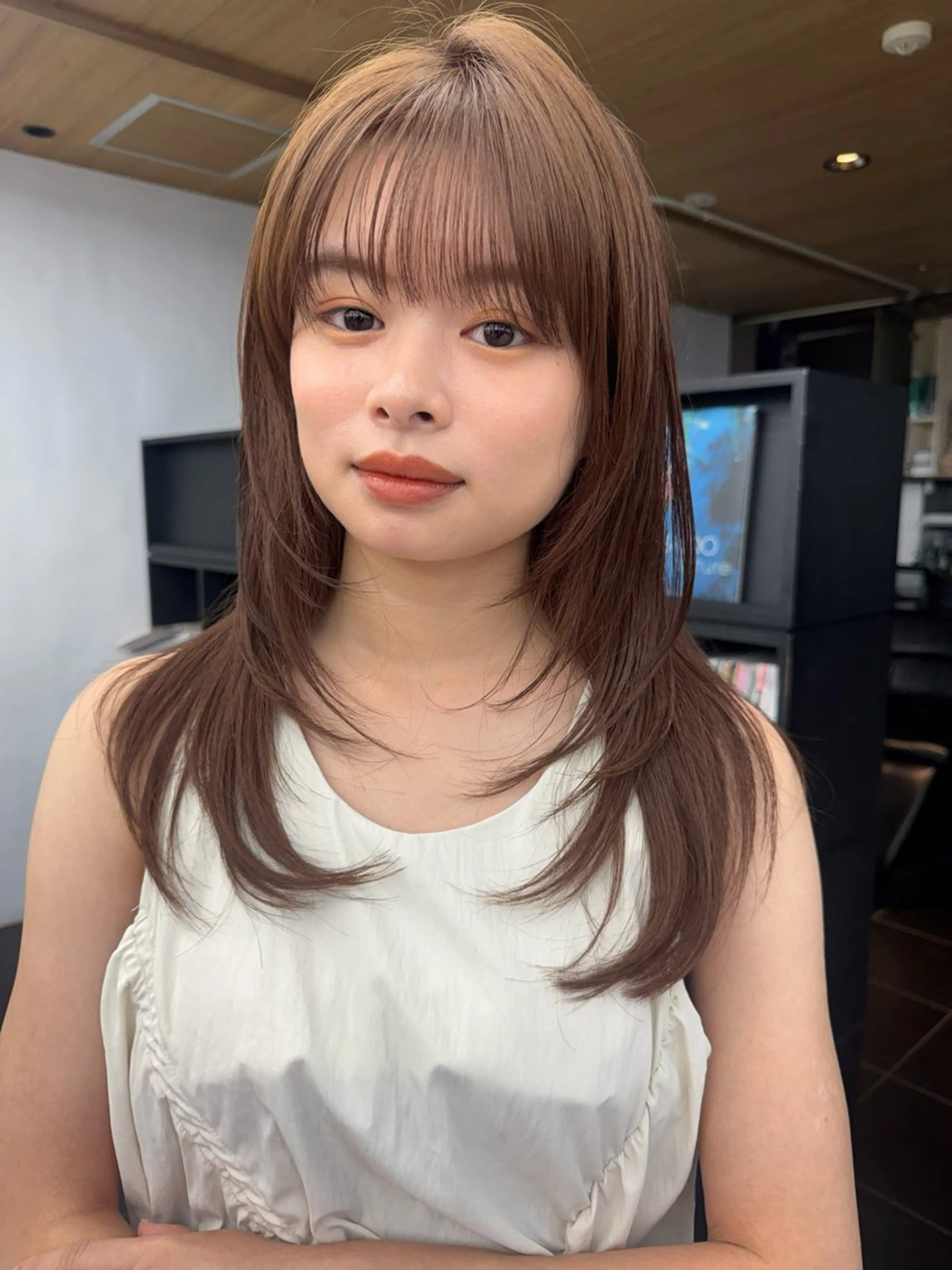 ロング 艶髪／レイヤー／ 垢抜け🩵／MARIのヘアスタイル