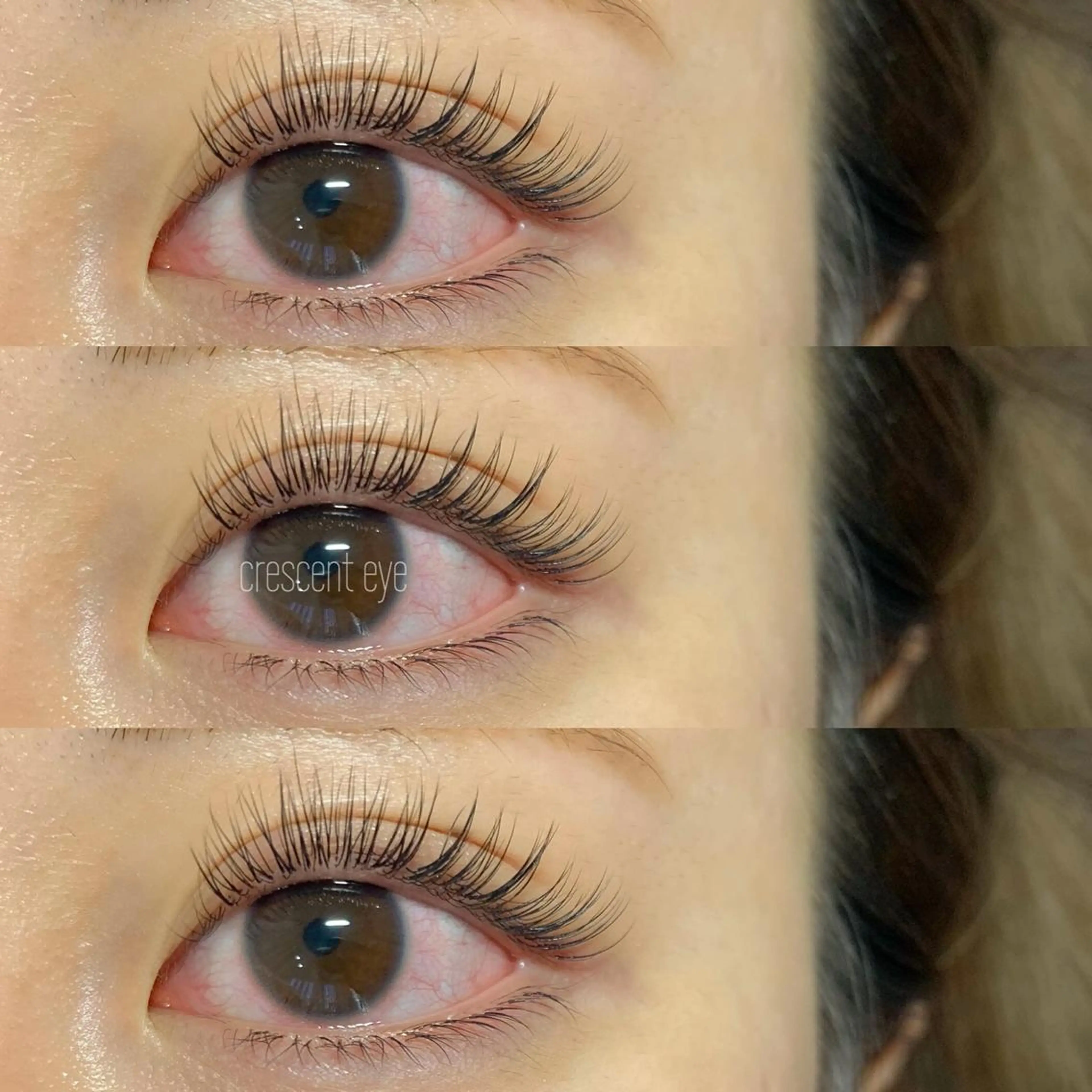 マツエク・マツパ パリジェンヌラッシュリフト 下まつげエクステ Crescent Eye 三軒茶屋店のマツエク・マツパデザイン